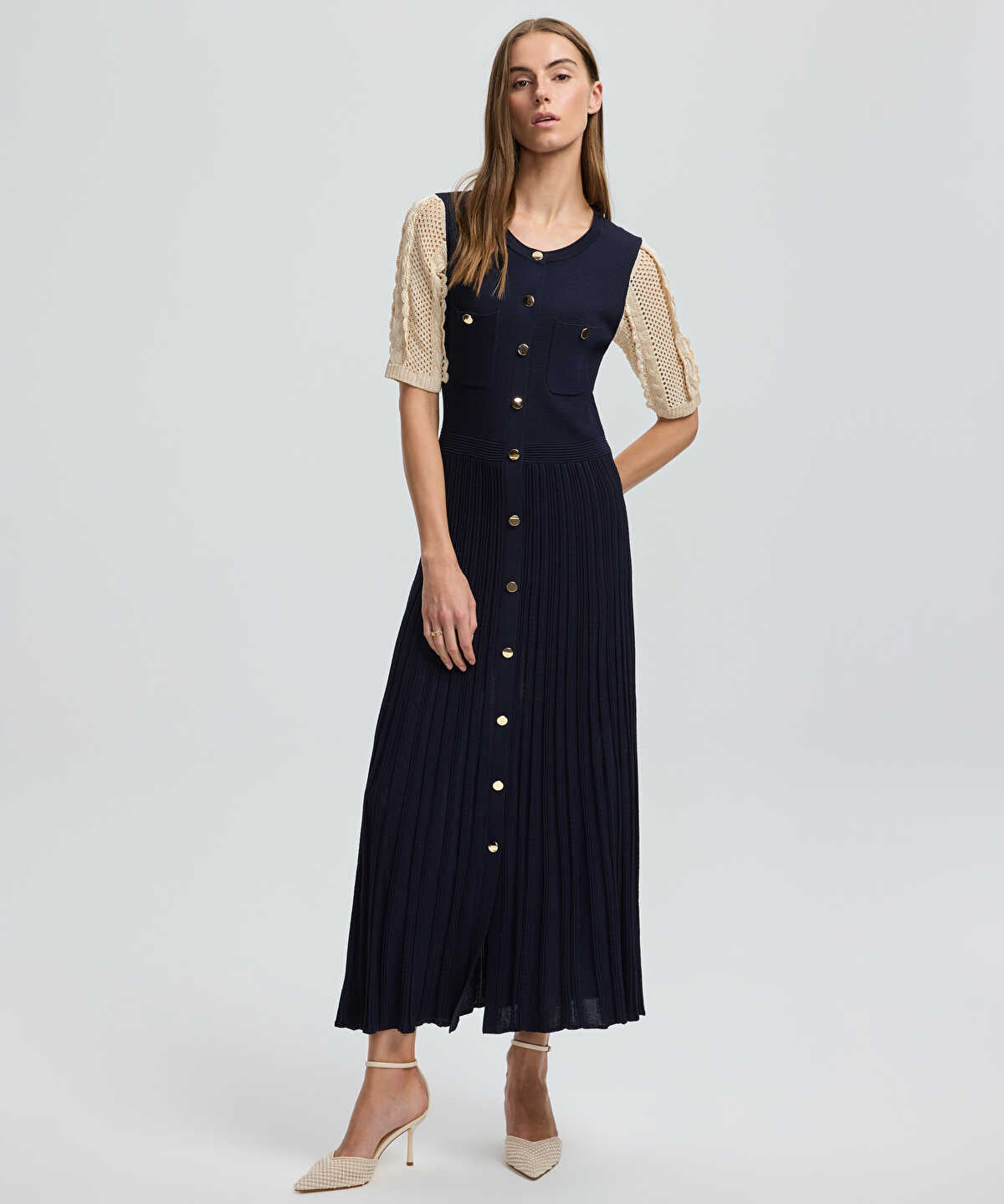 Color-Block Knit Dress