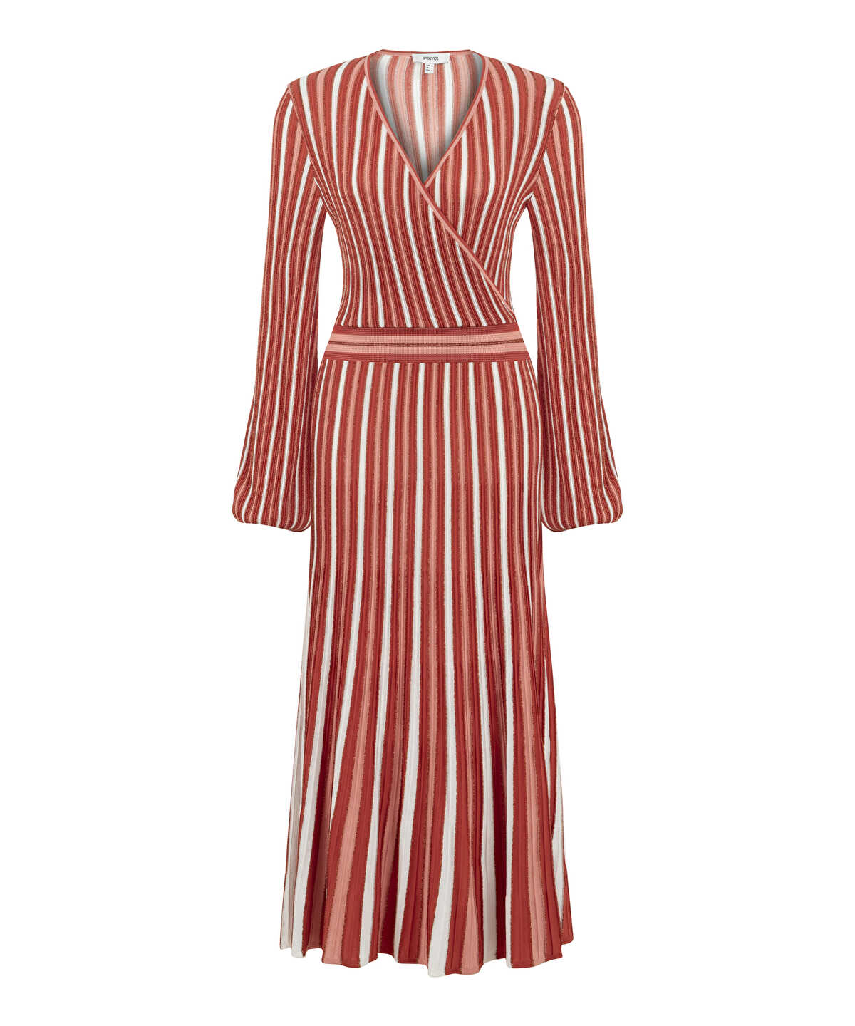 Lurex Thread Wrap Dress