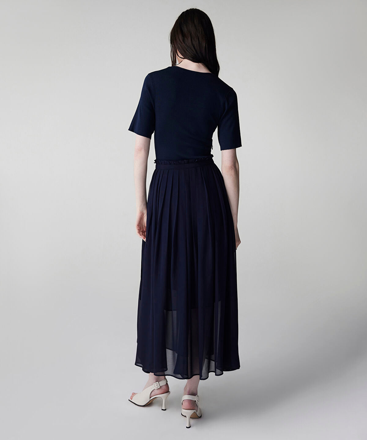 Belted Combination Dress