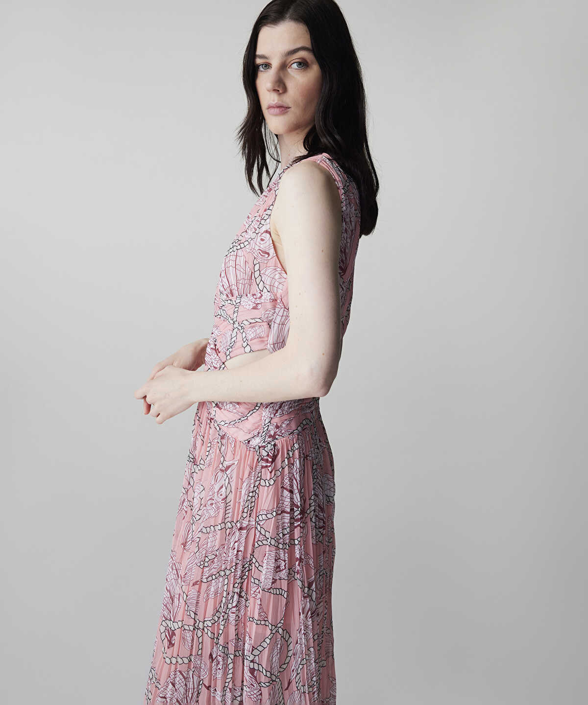 Printed Cutout Dress