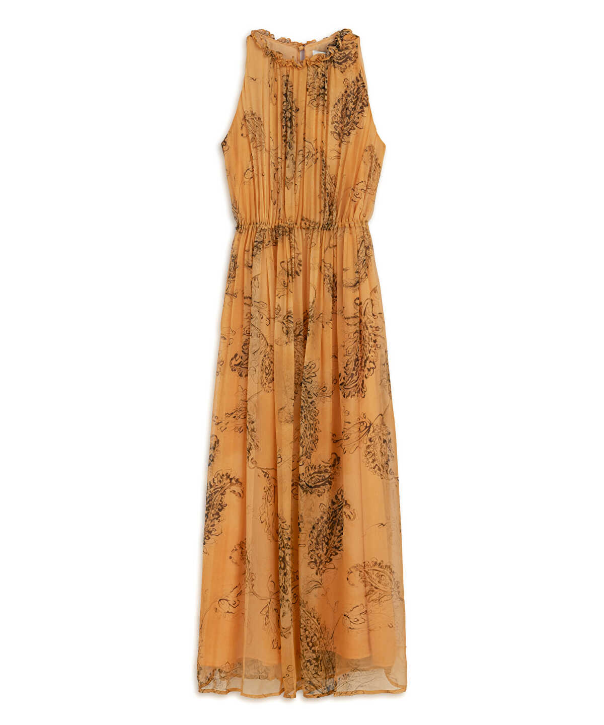 Paisley Print Chiffon Dress