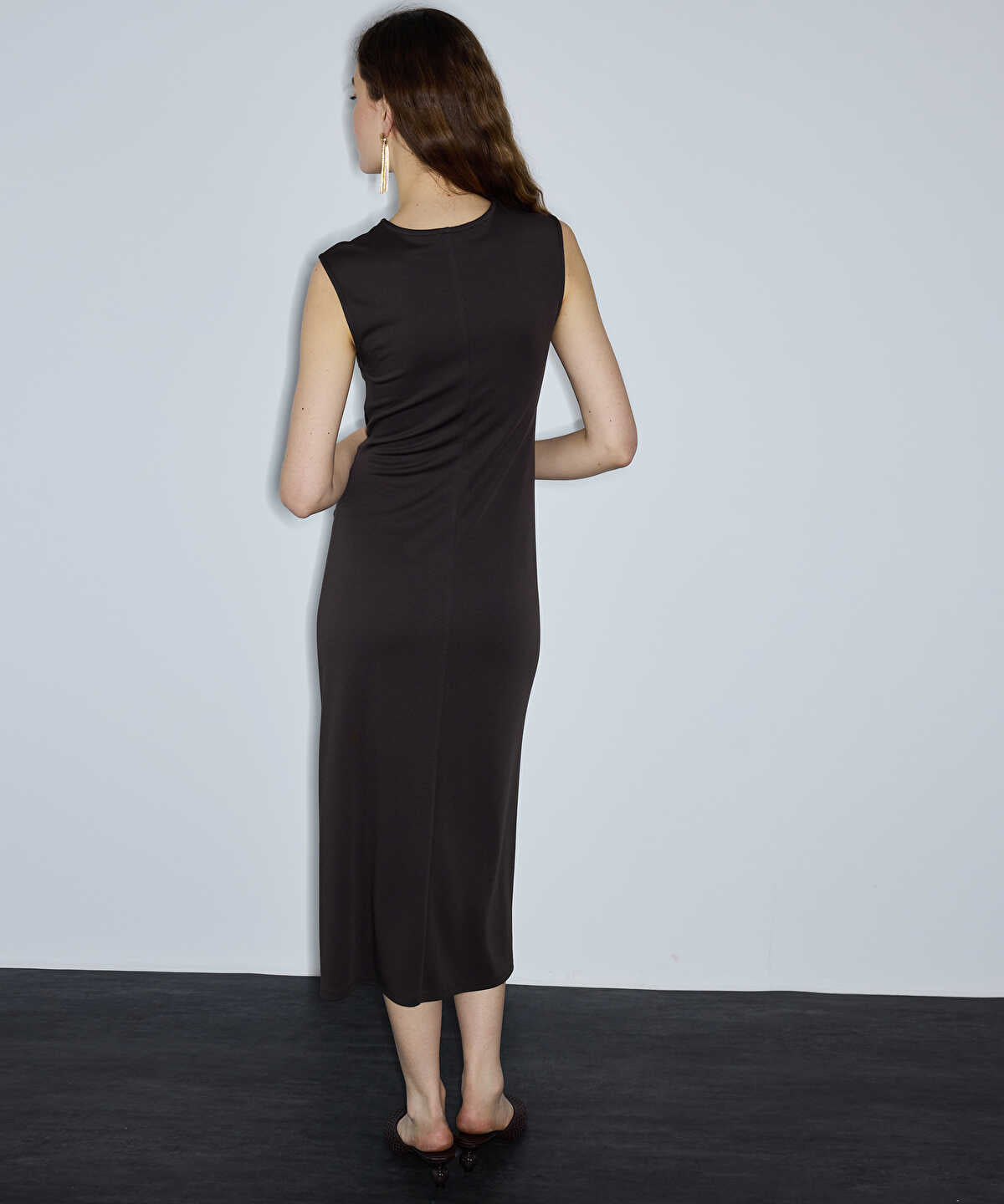 Tie-Waist Midi Dress