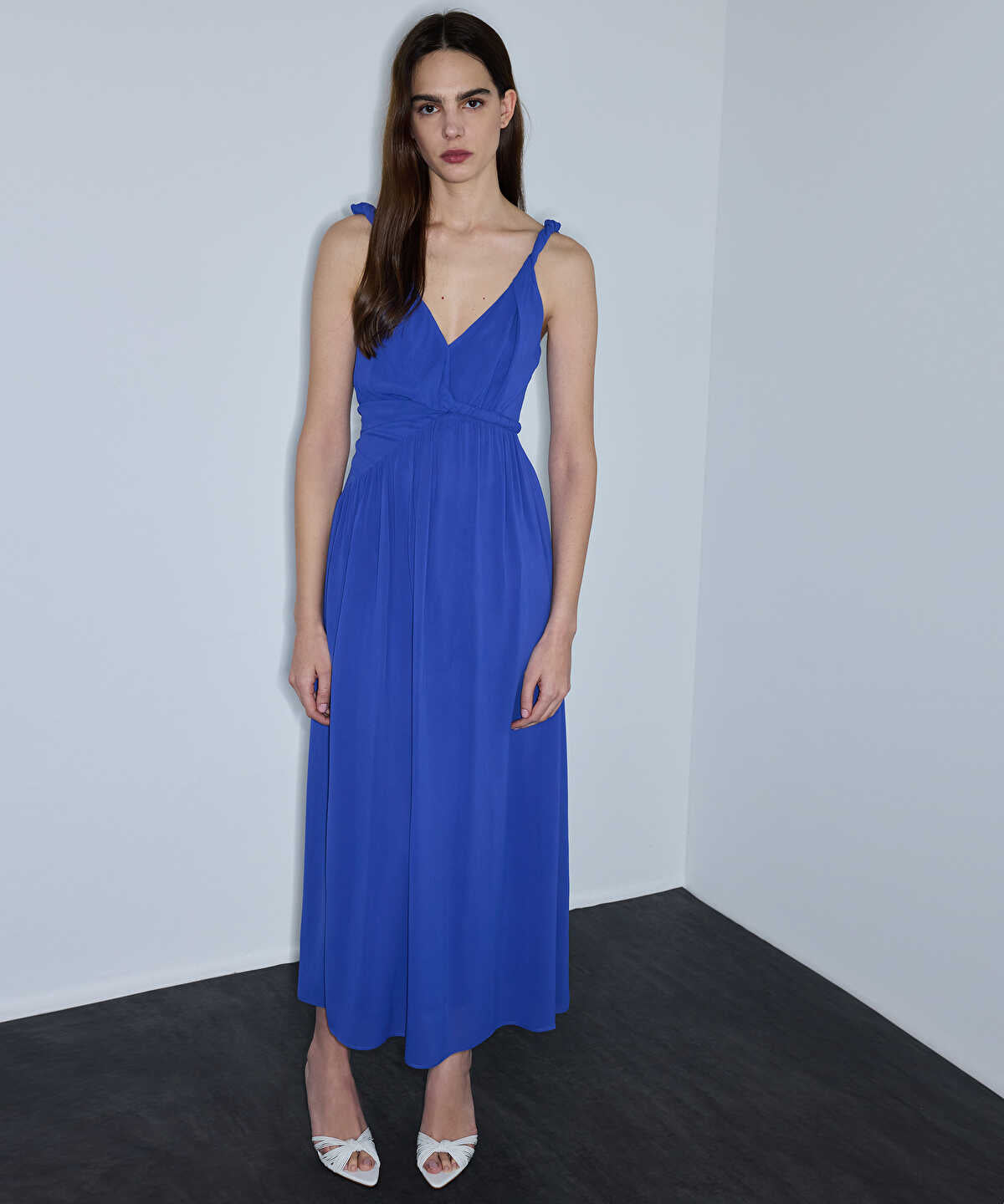 Asymmetric Viscose Dress