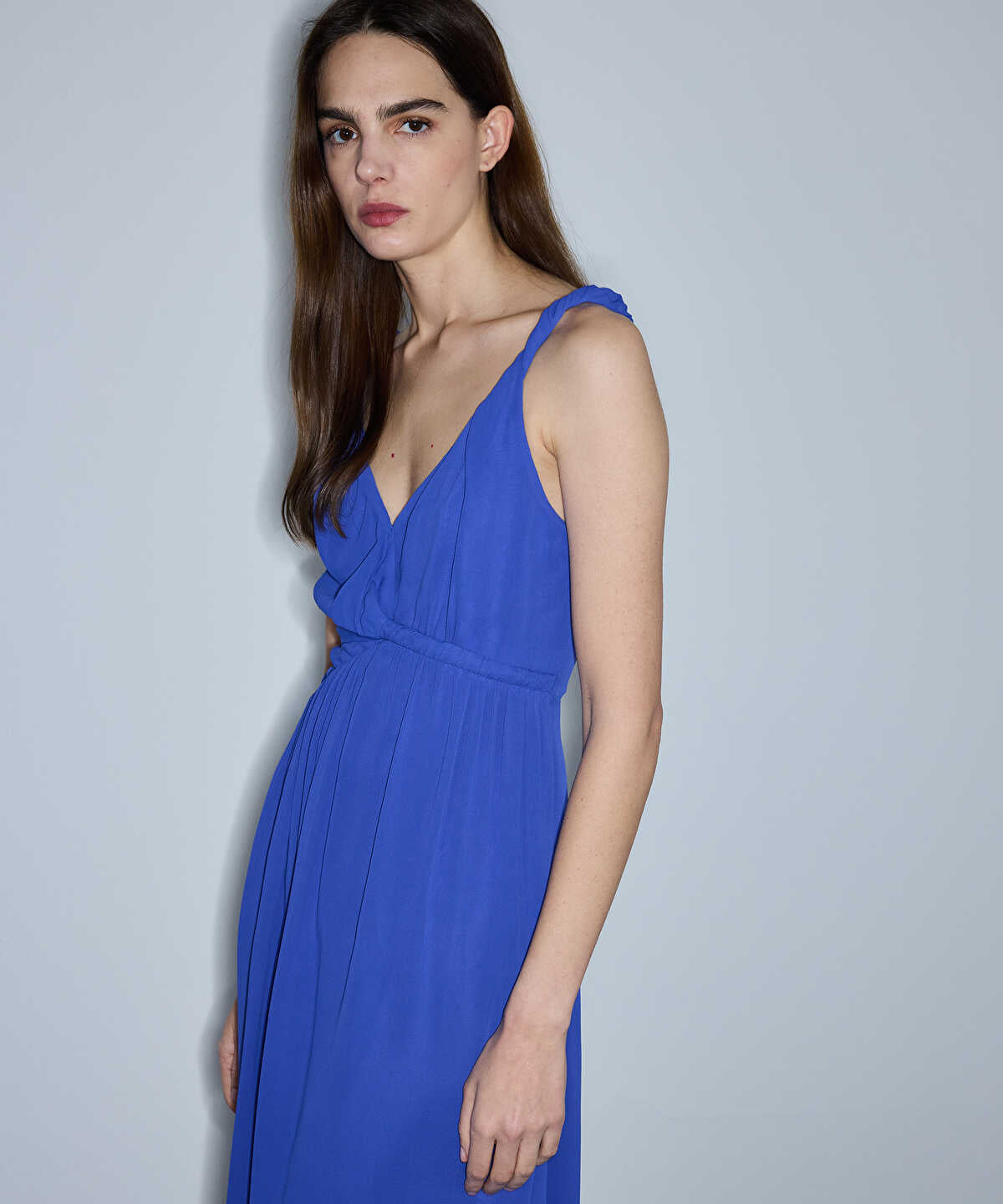 Asymmetric Viscose Dress