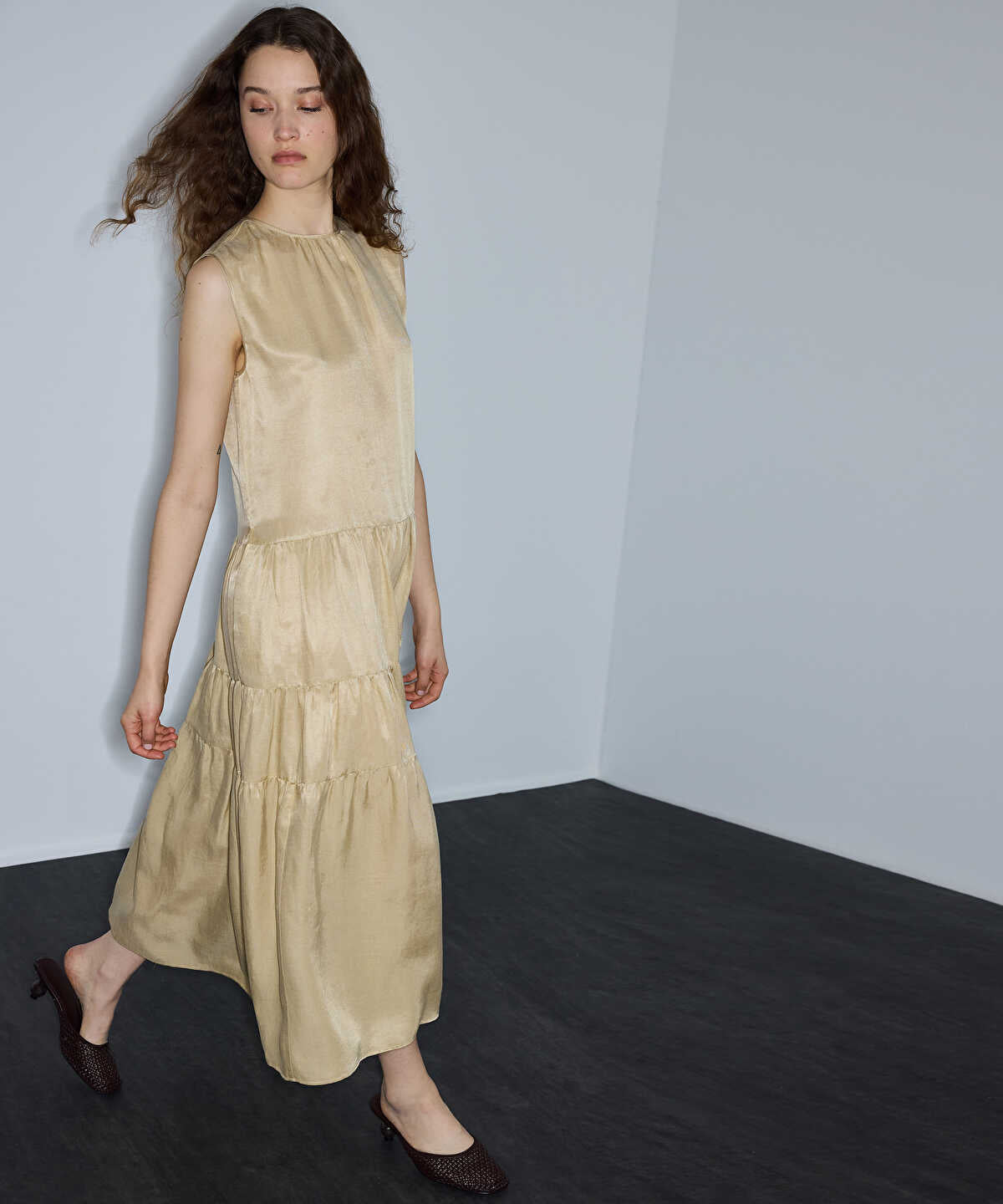 Tiered Midi Dress