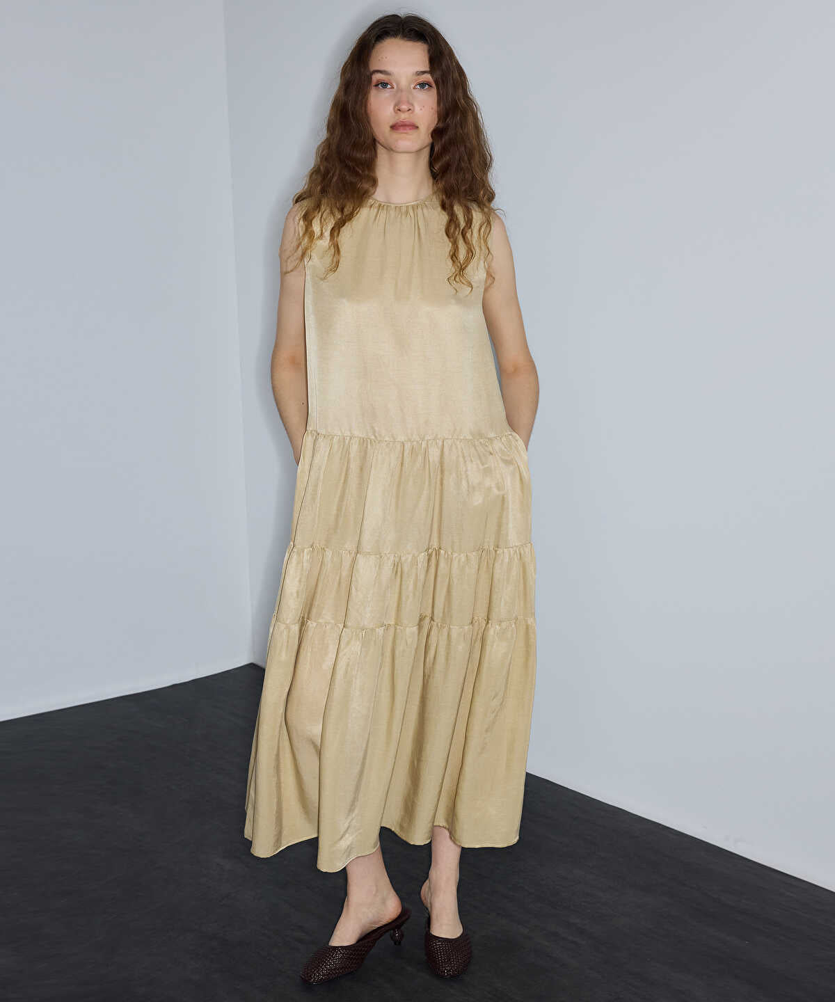 Tiered Midi Dress