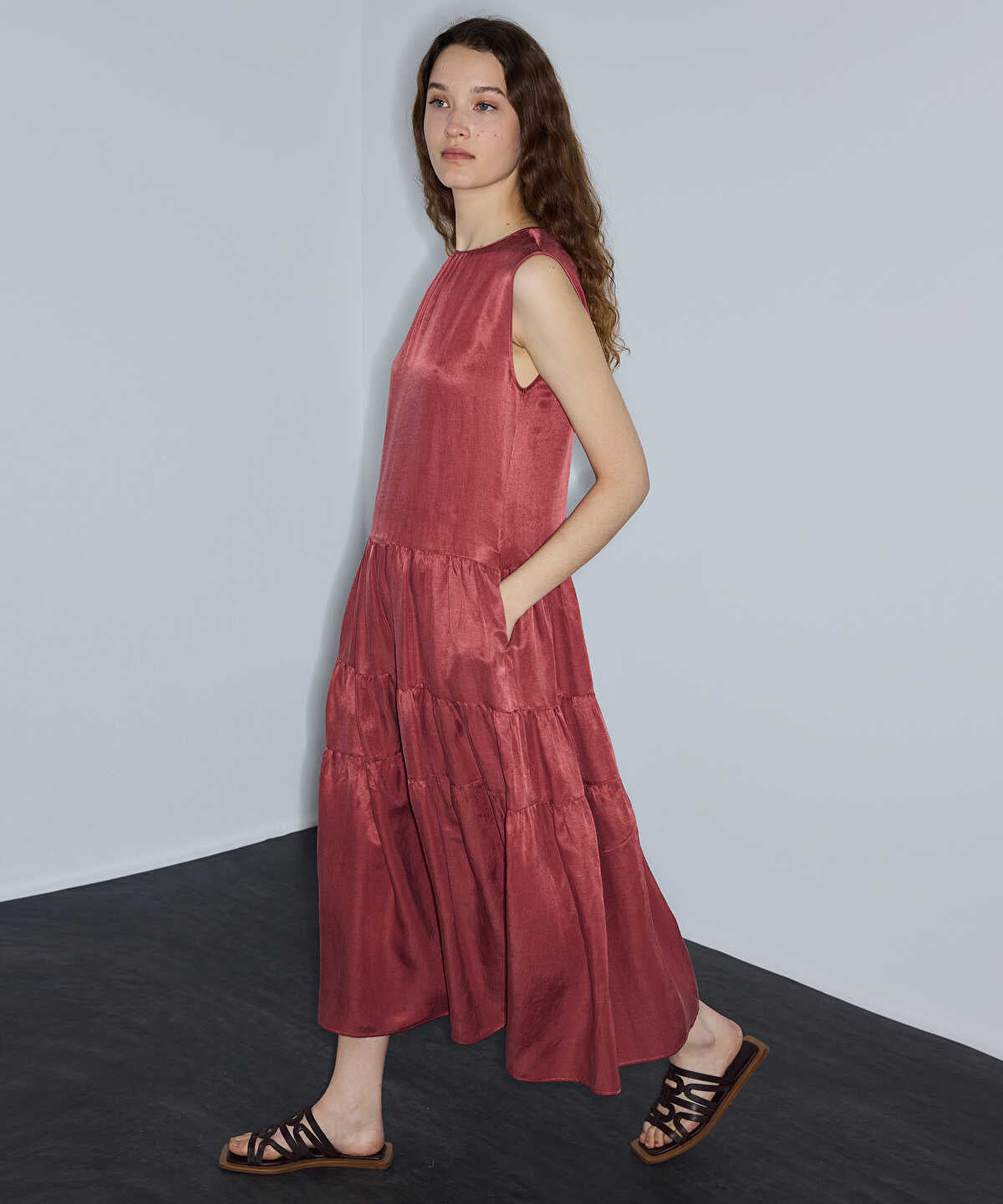 Tiered Midi Dress