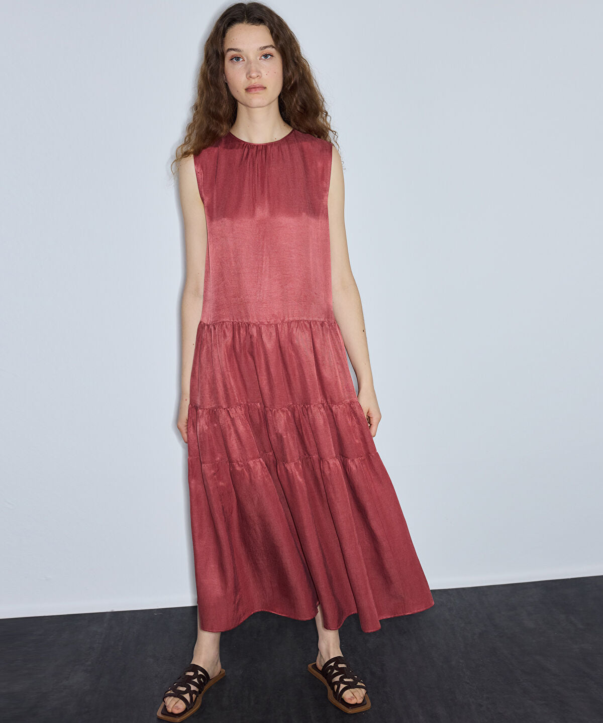 Tiered Midi Dress