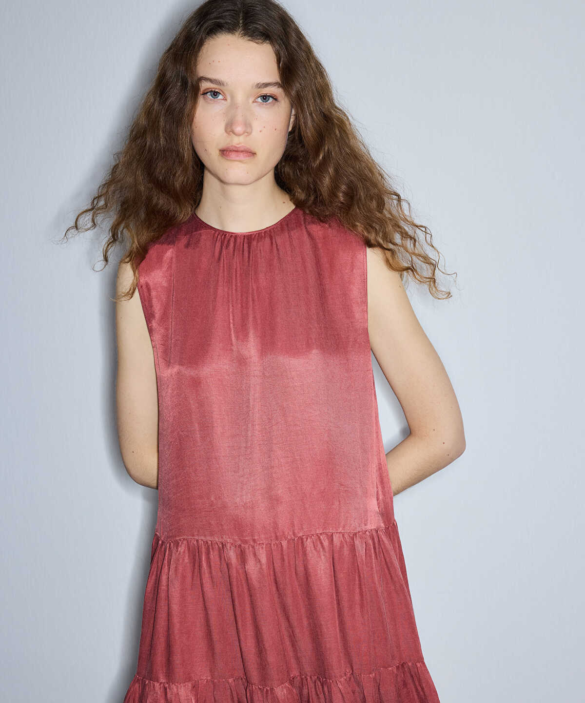 Tiered Midi Dress