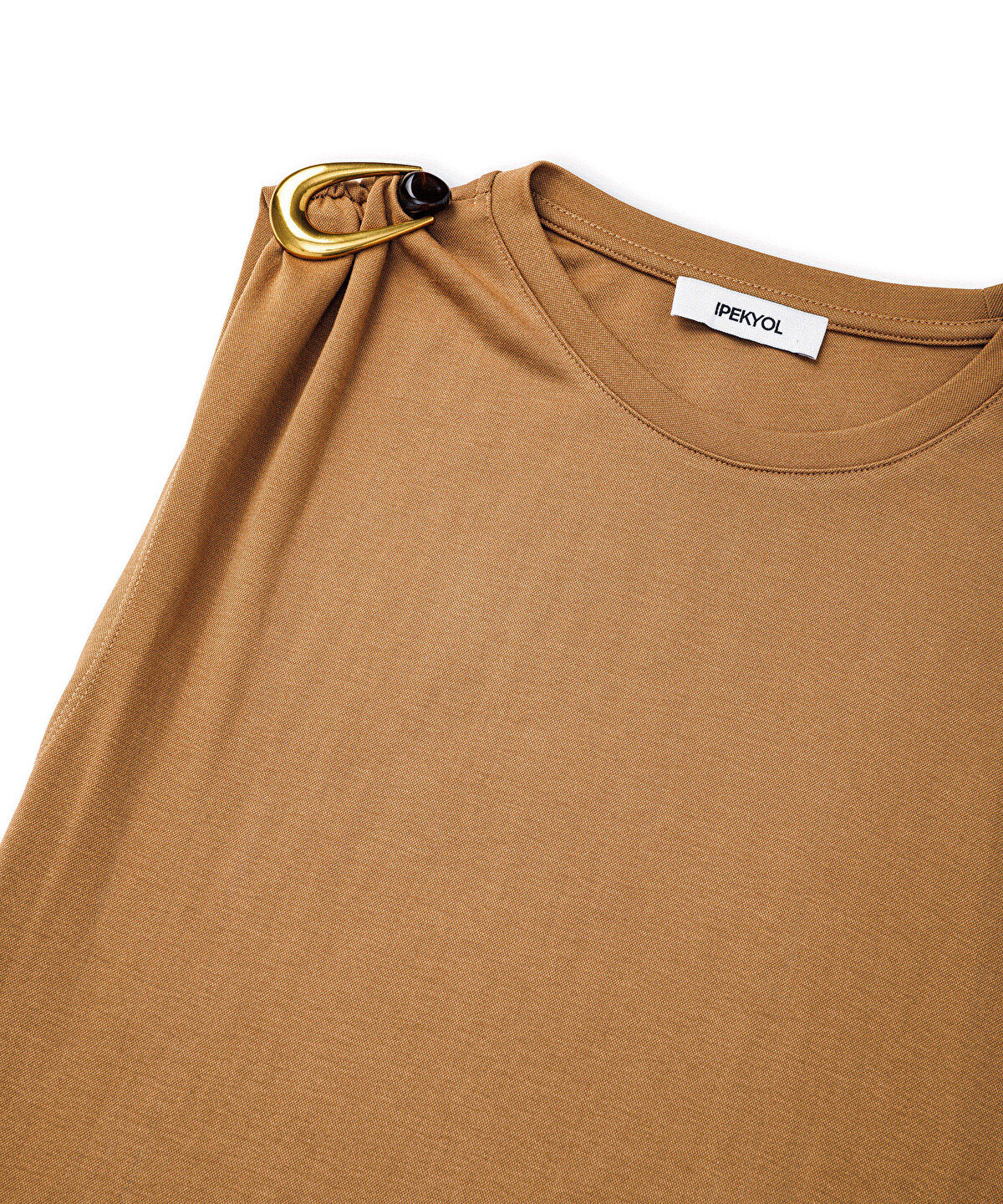 Metal-Accent Asymmetric Dress