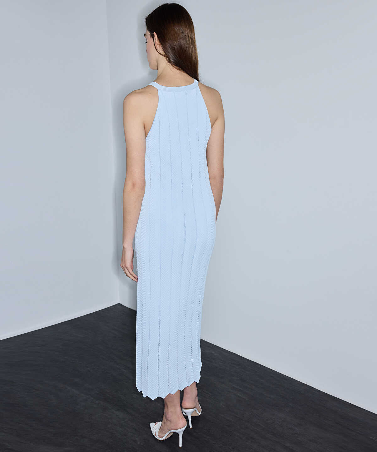 Embellished Halter Dress