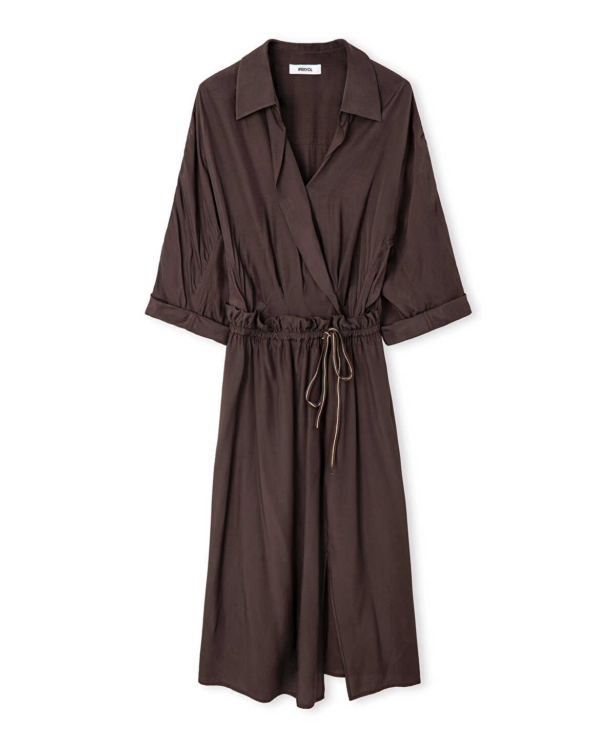 Belted Viscose Dress