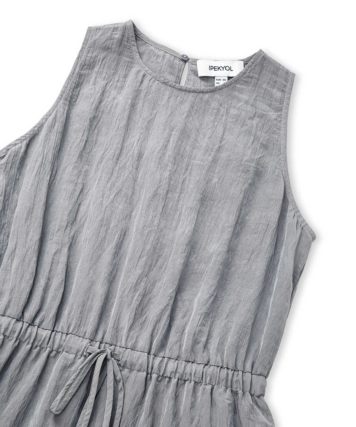 Crinkled-Texture Dress