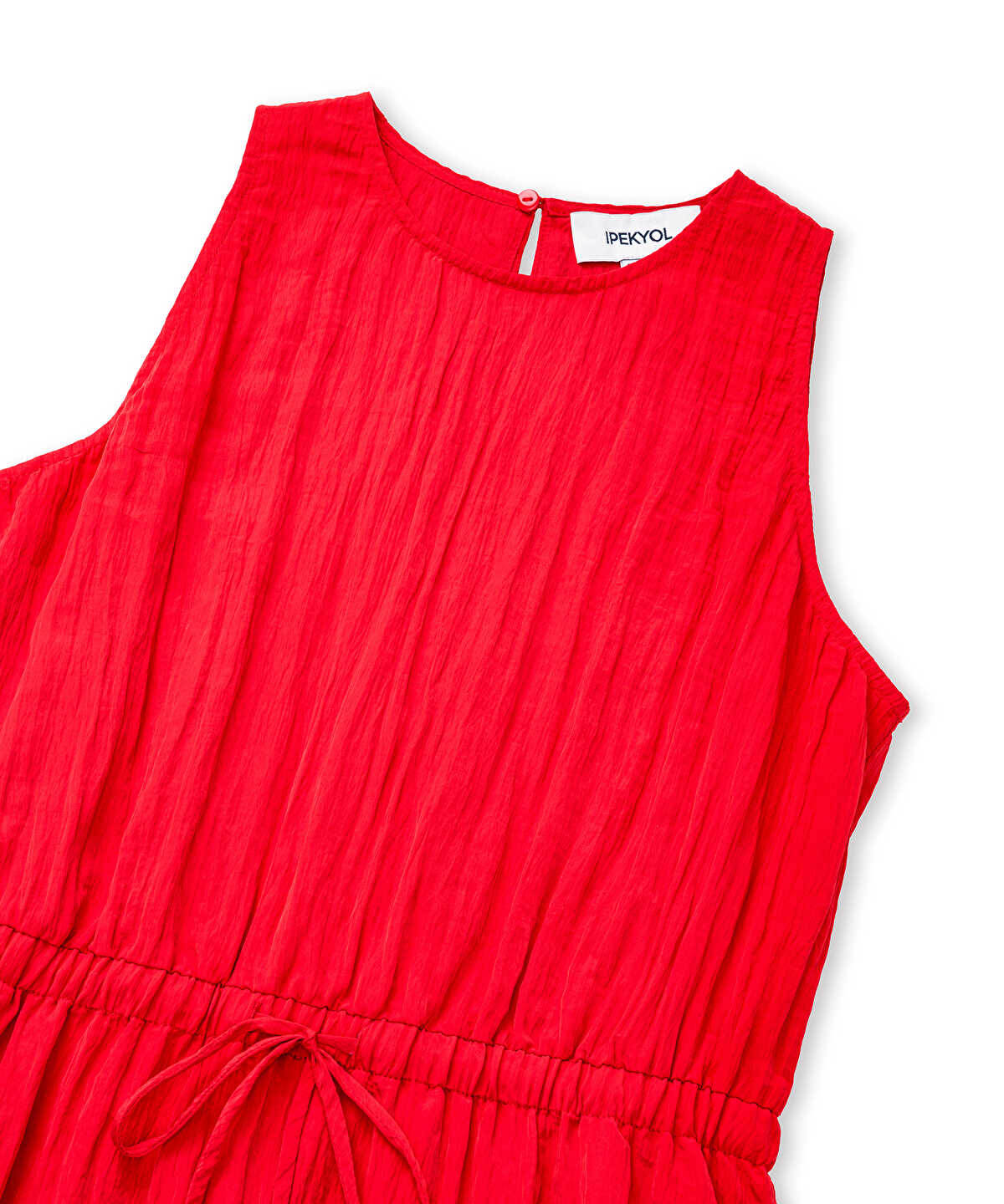 Crinkled-Texture Dress