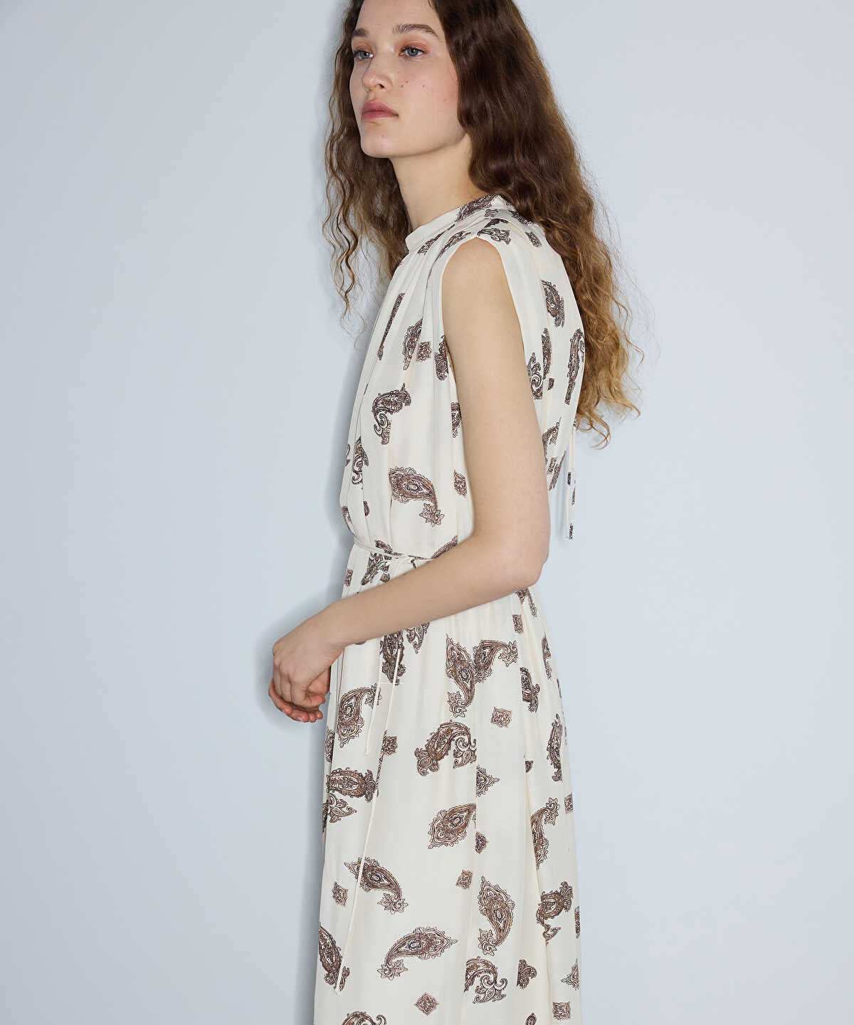 Paisley Print Viscose Dress