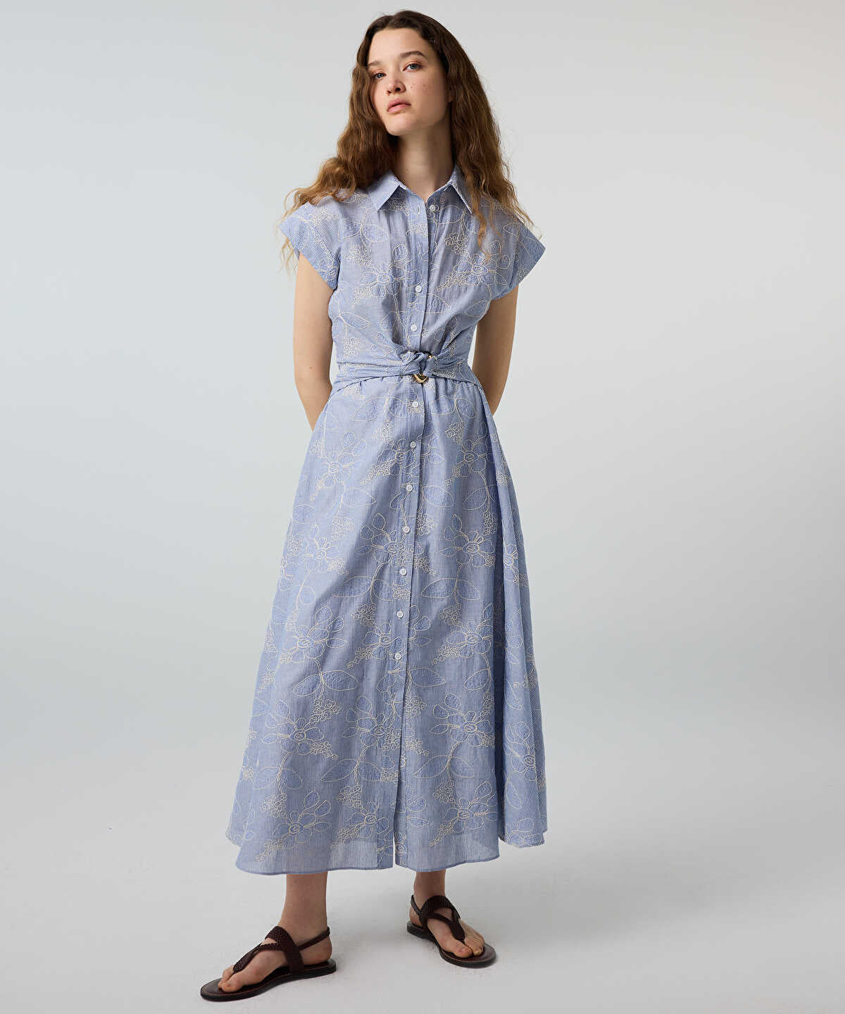 Floral Poplin Dress