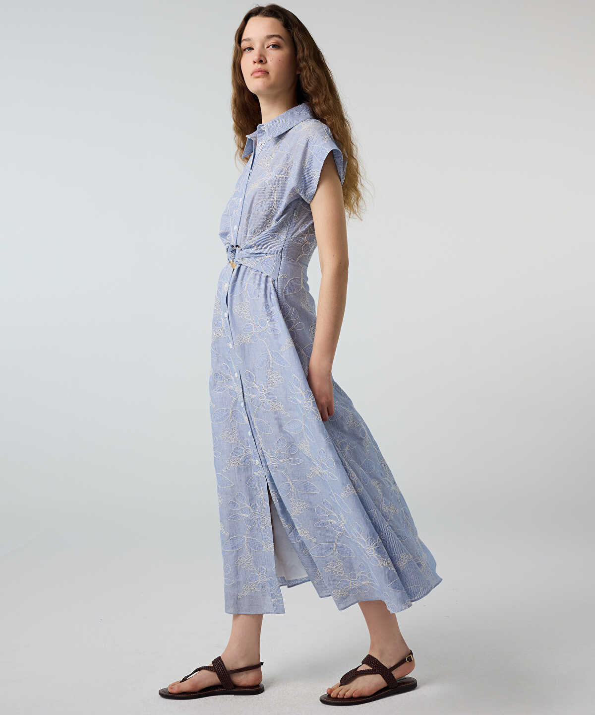 Floral Poplin Dress