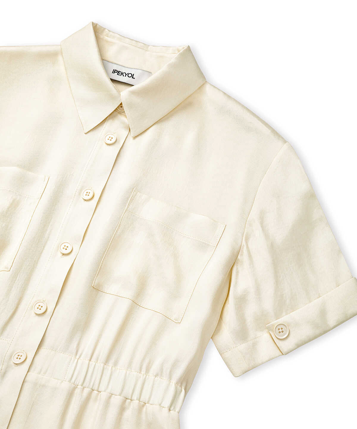 Elasticated Waist Shirt Dress