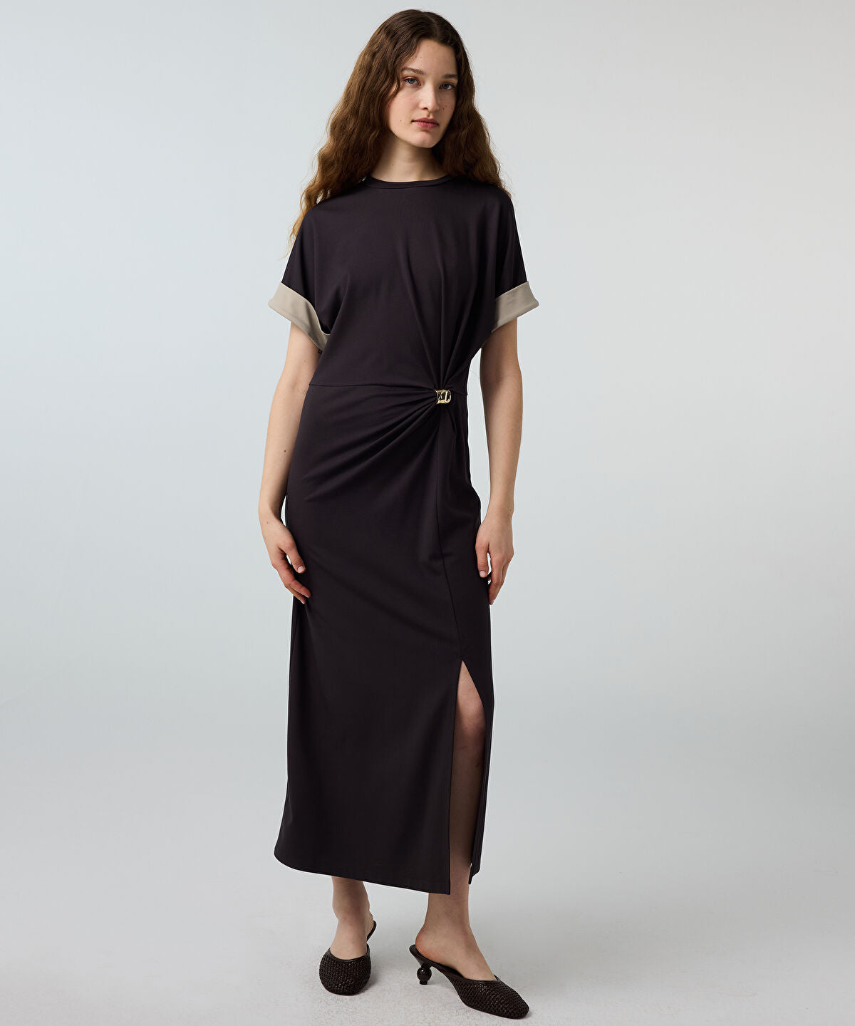Color-Block Jersey Dress