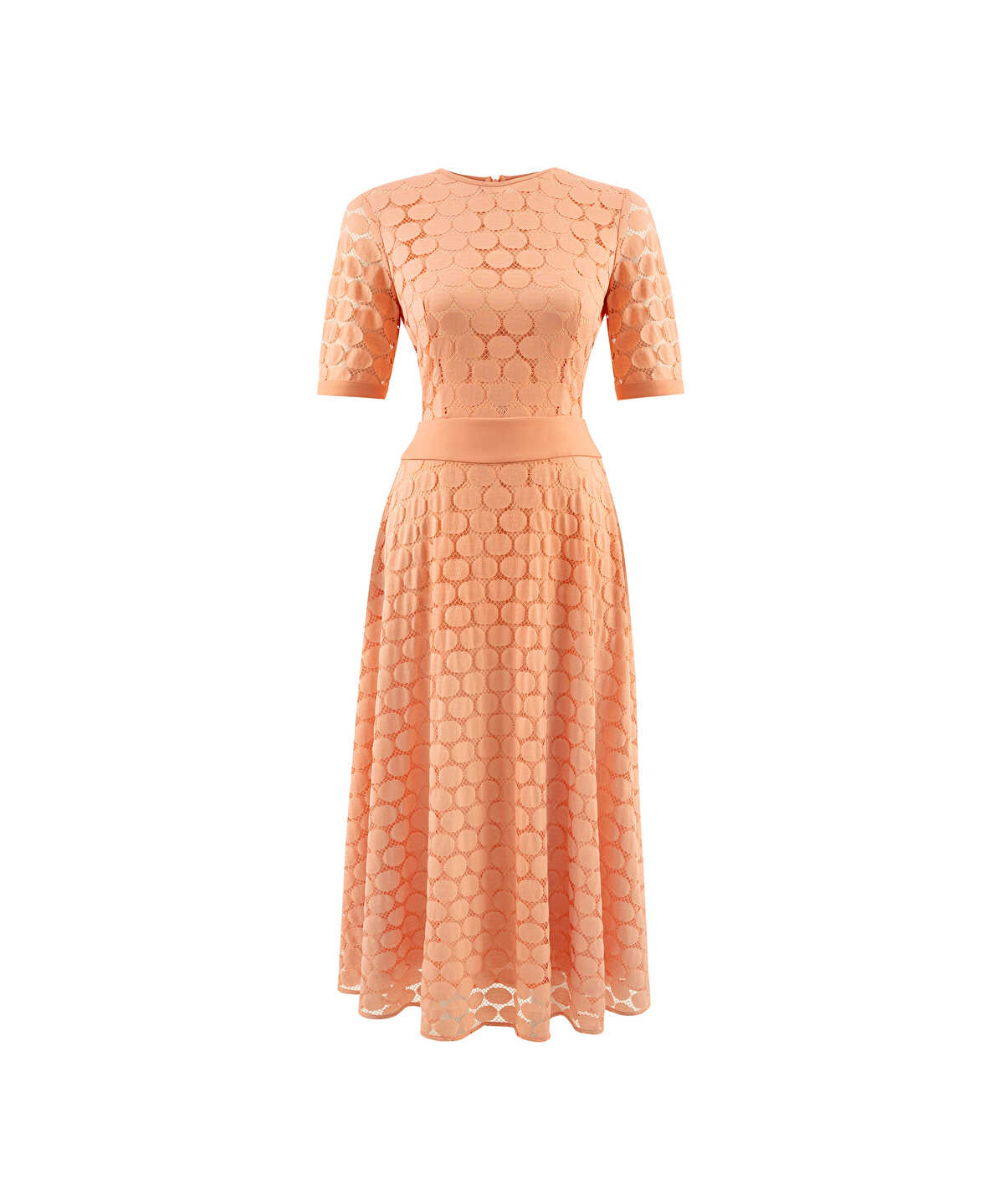 Circular-Motif Midi Dress