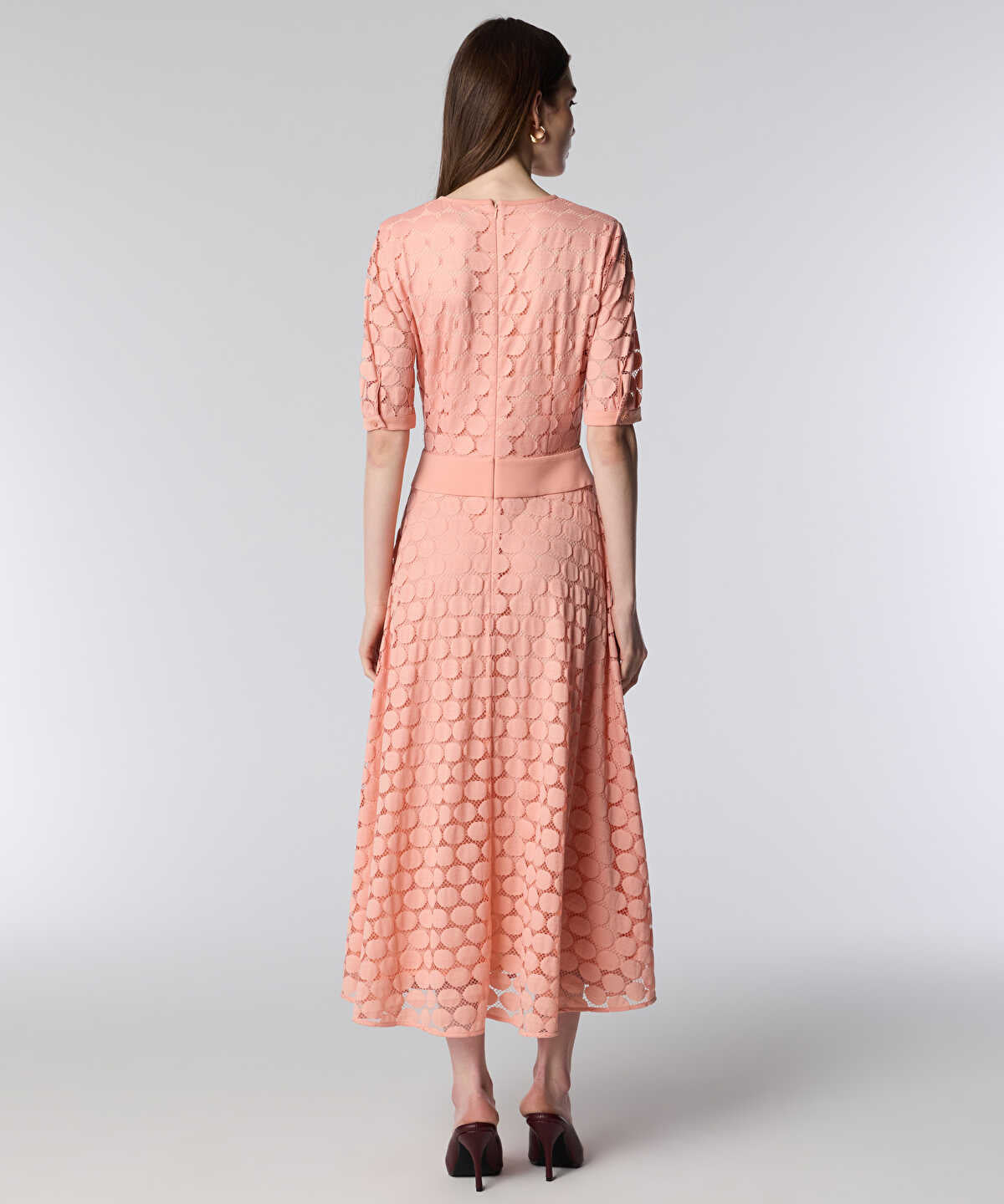 Circular-Motif Midi Dress