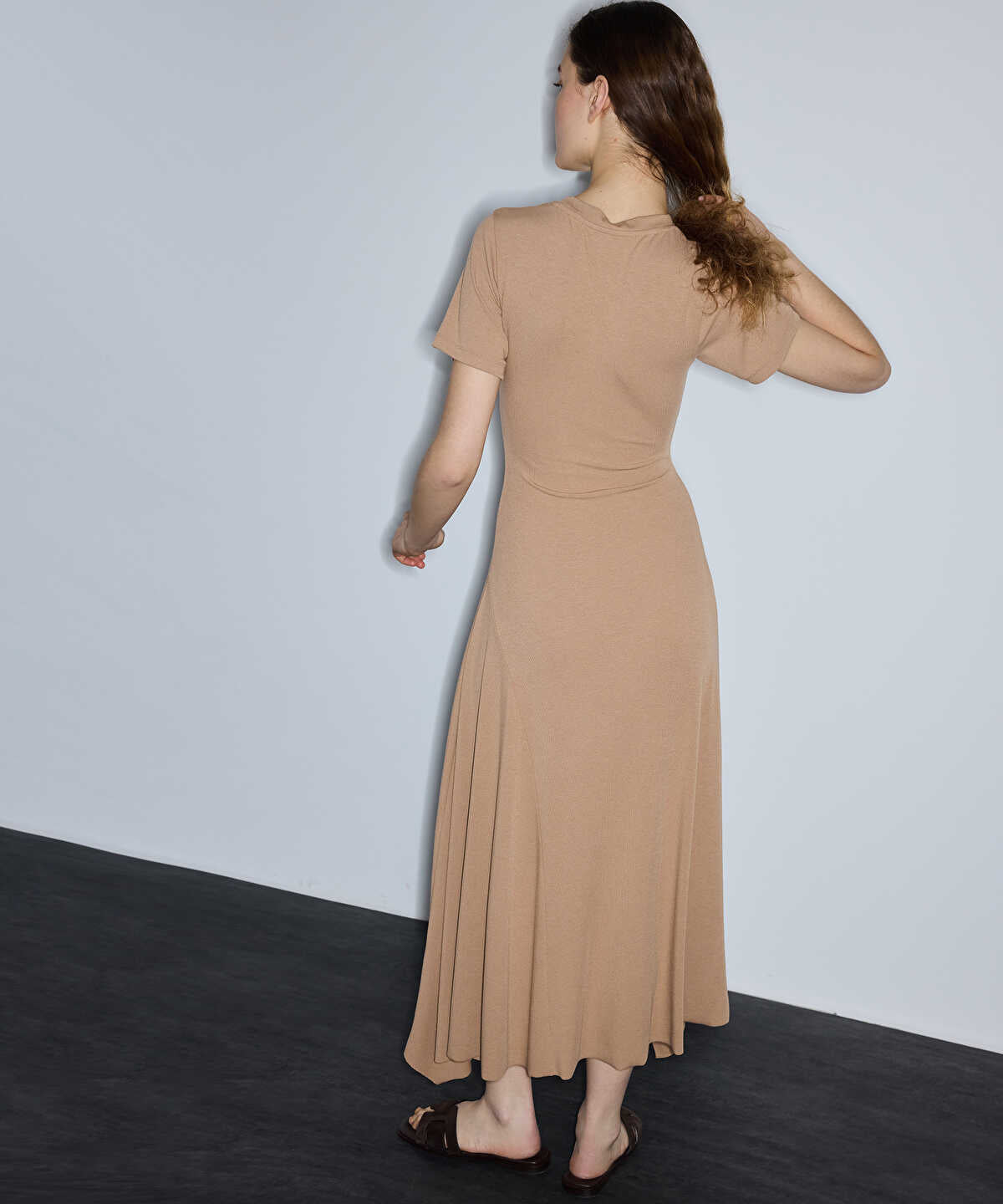Asymmetric Jersey Dress