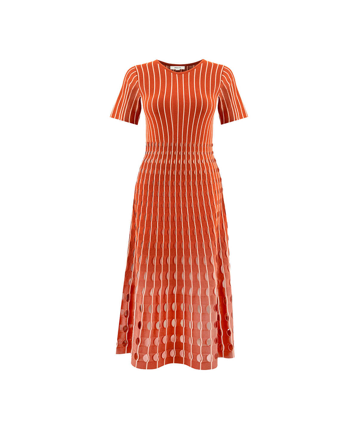 Cutout Knit Midi Dress