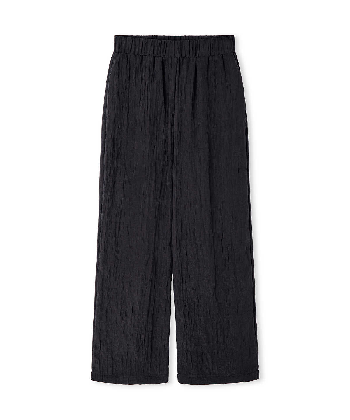 Crinkle-Effect Trousers
