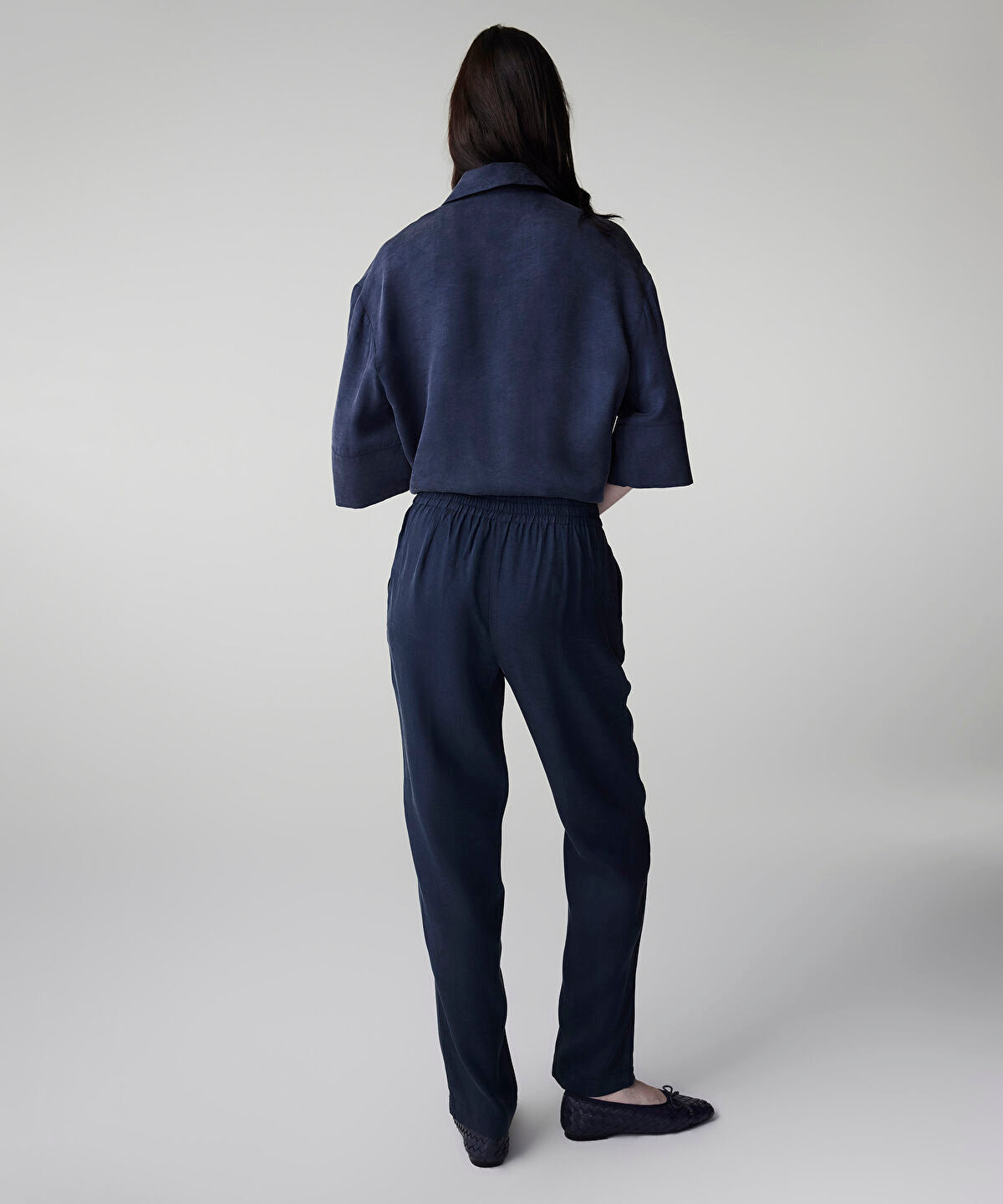 Tie Waist Carrot Trousers