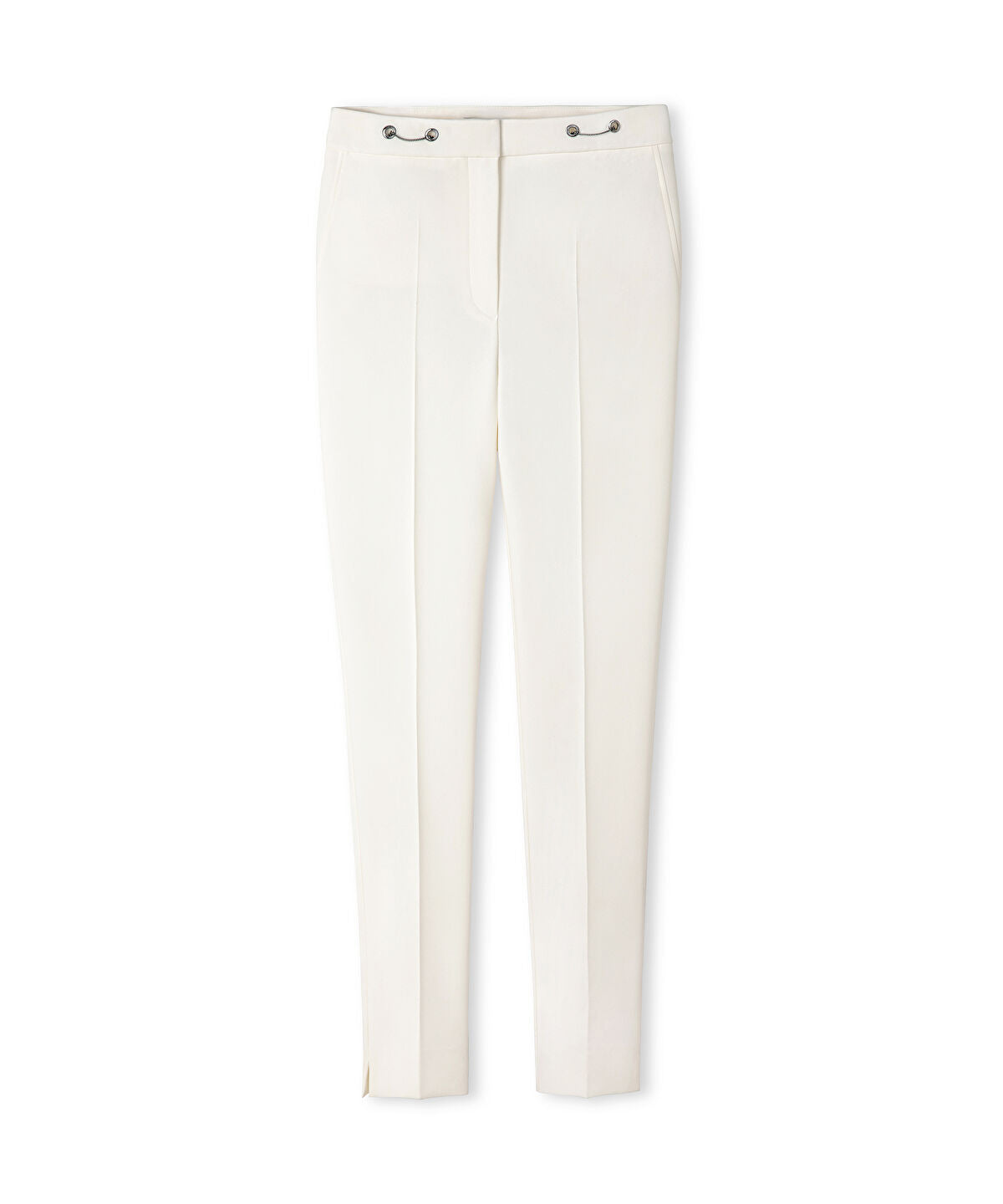 Skinny Trousers with Metal Accents