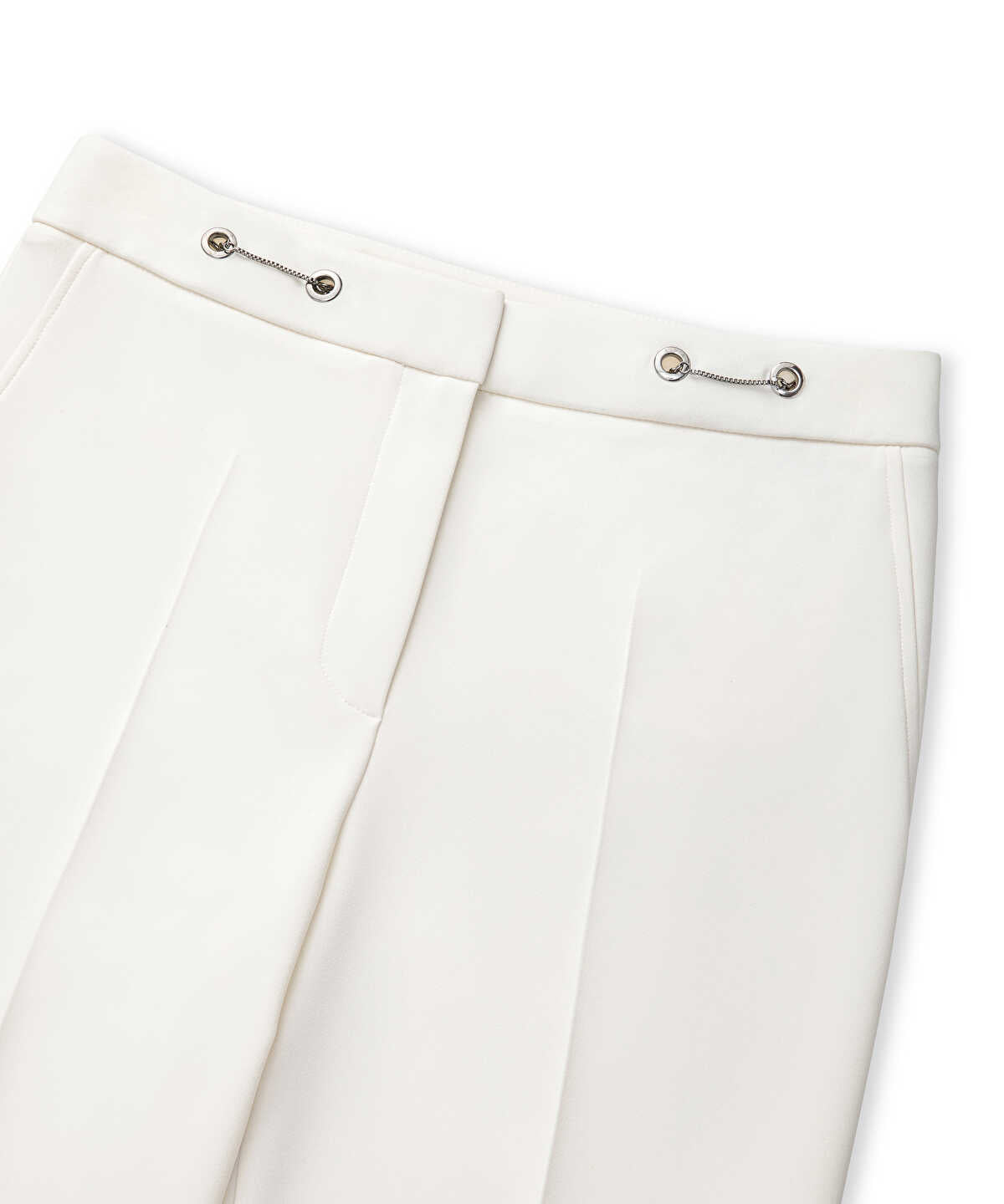 Skinny Trousers with Metal Accents
