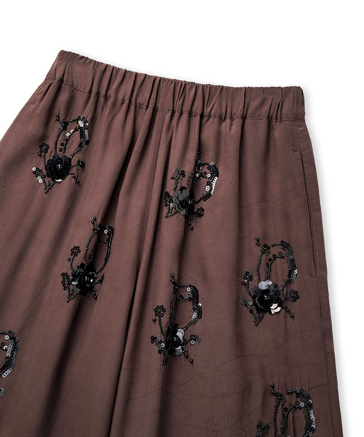 Embellished Viscose Trousers