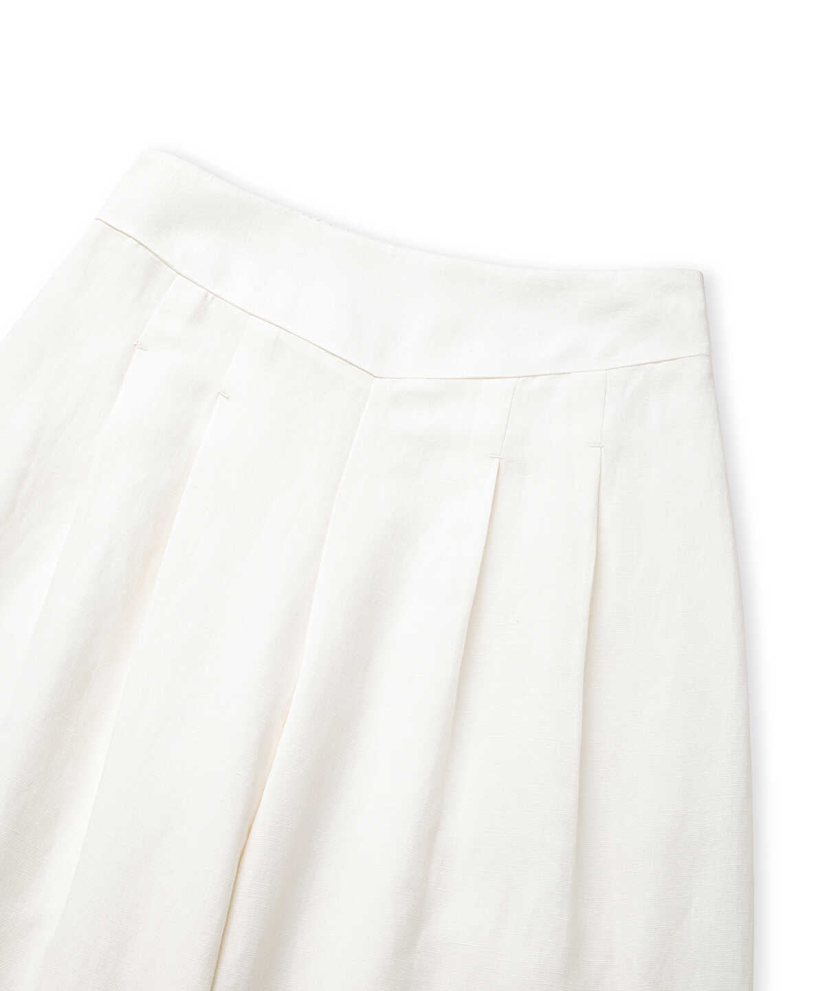 Double-Pleated Wide-Leg Trousers