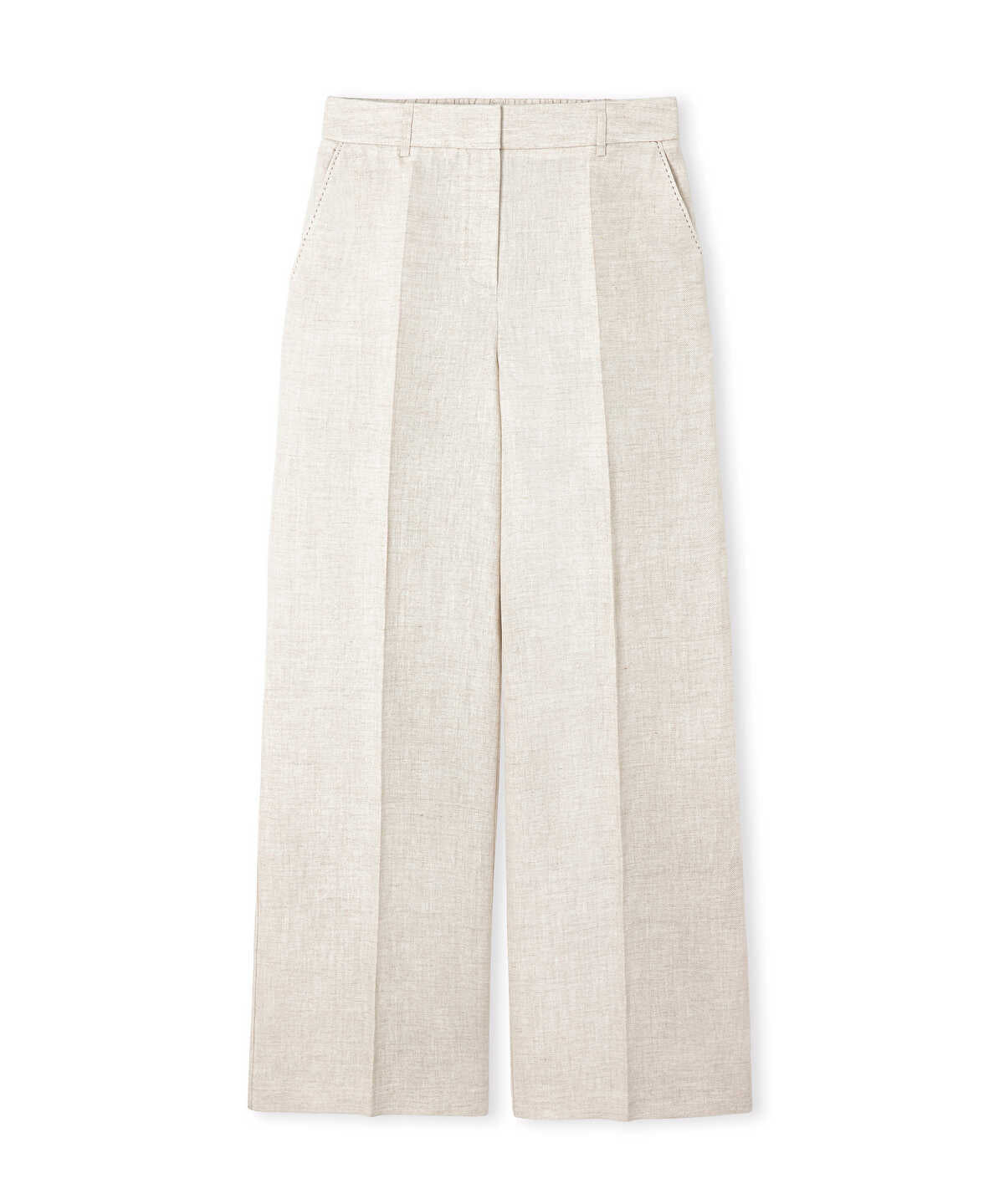 Belted Linen Trousers