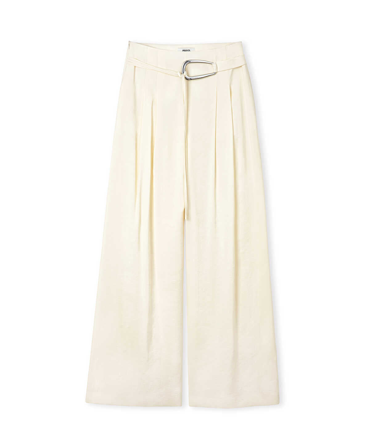 Wide-Leg Trousers with Belt
