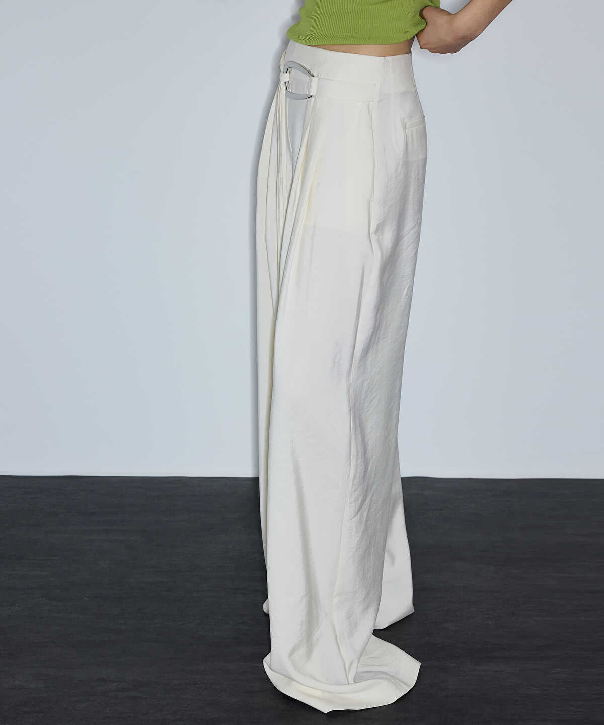 Wide-Leg Trousers with Belt