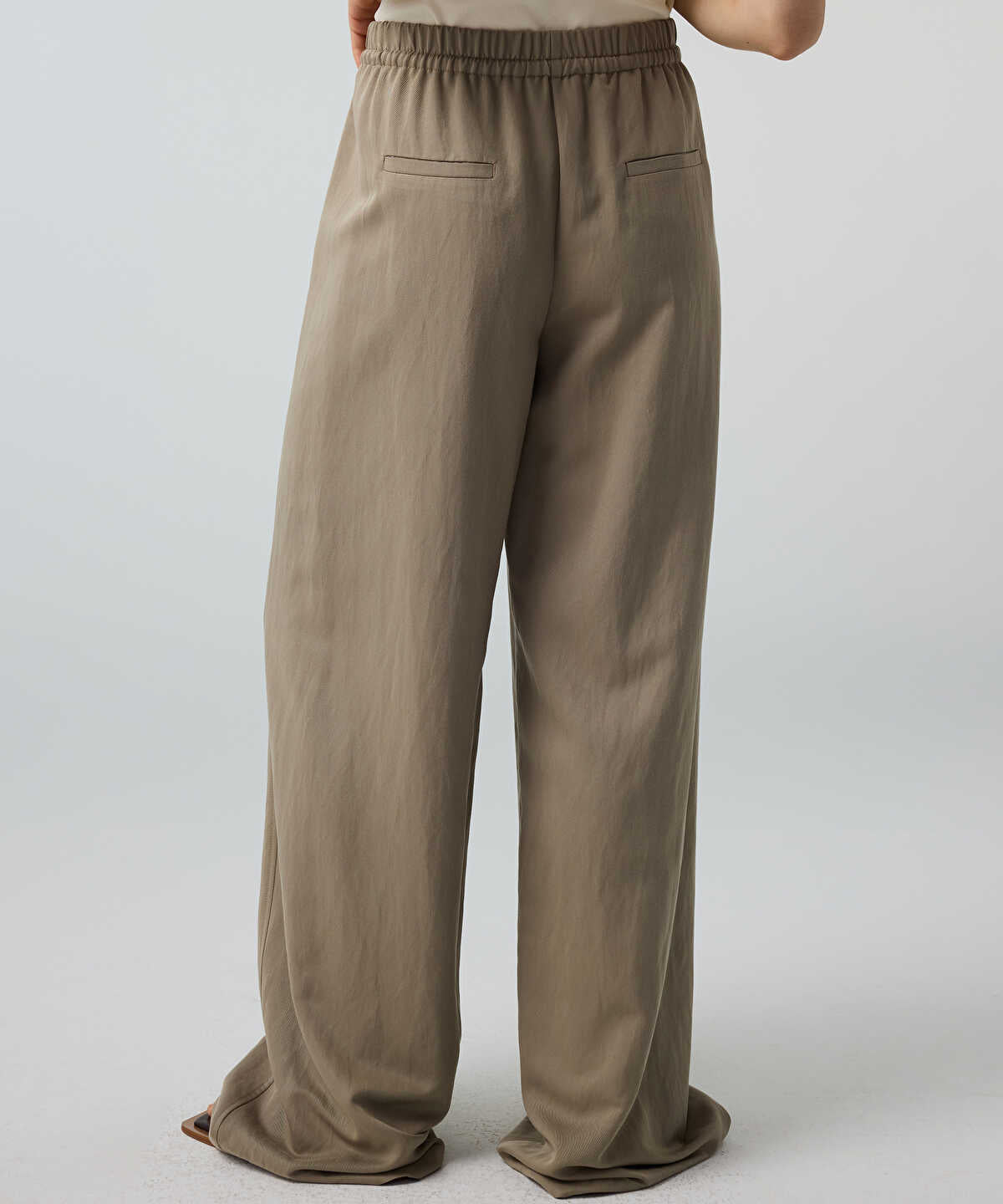 Tie-Waist Wide-Leg Trousers