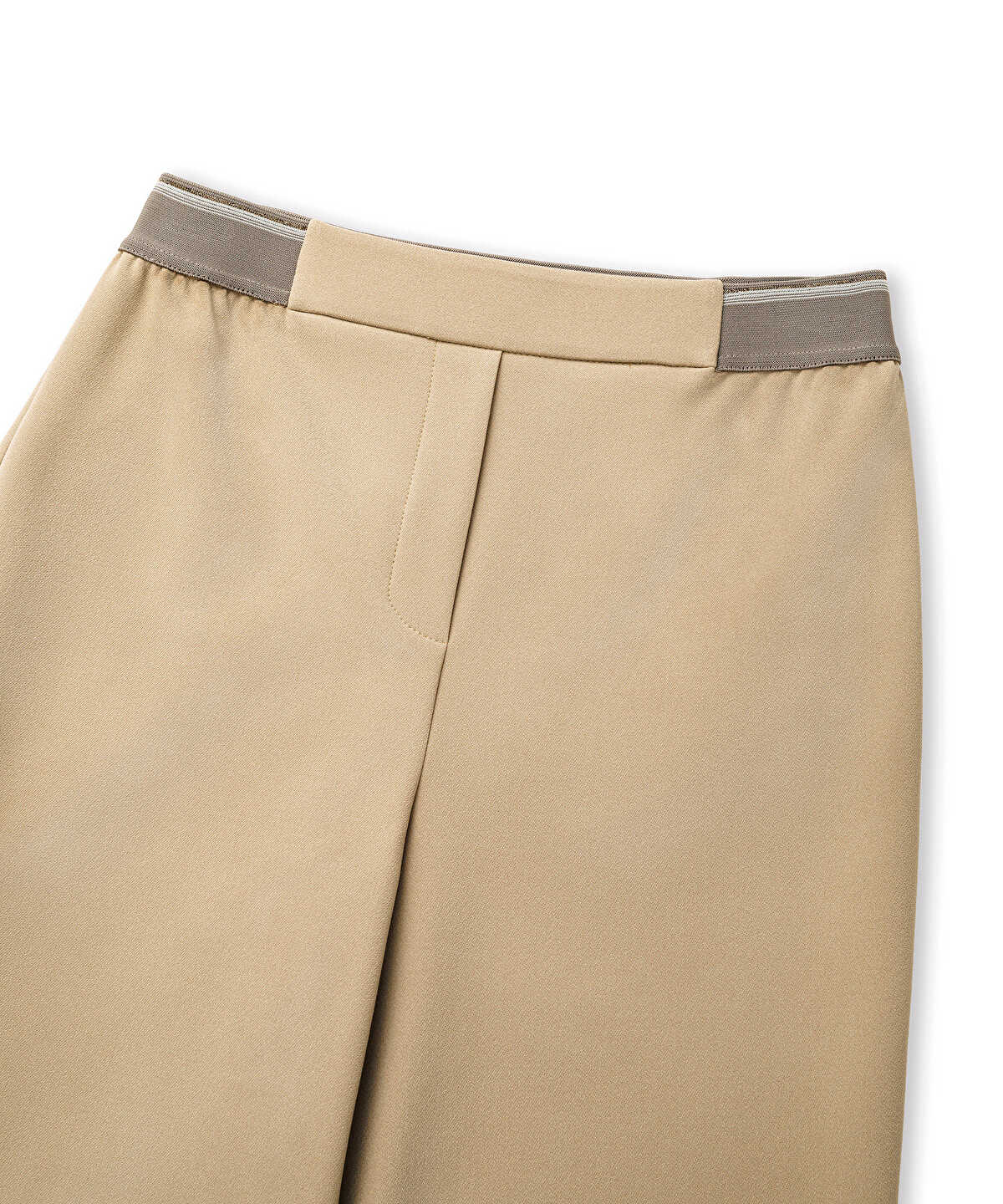 Lurex-Waisted Skinny Trousers