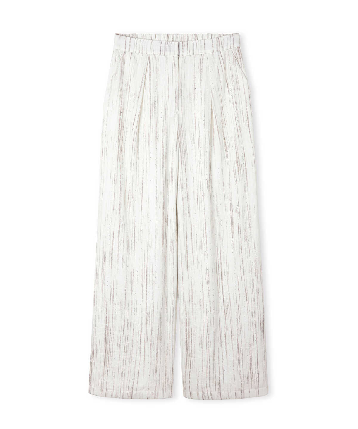 Embellished Wide-Leg Trousers