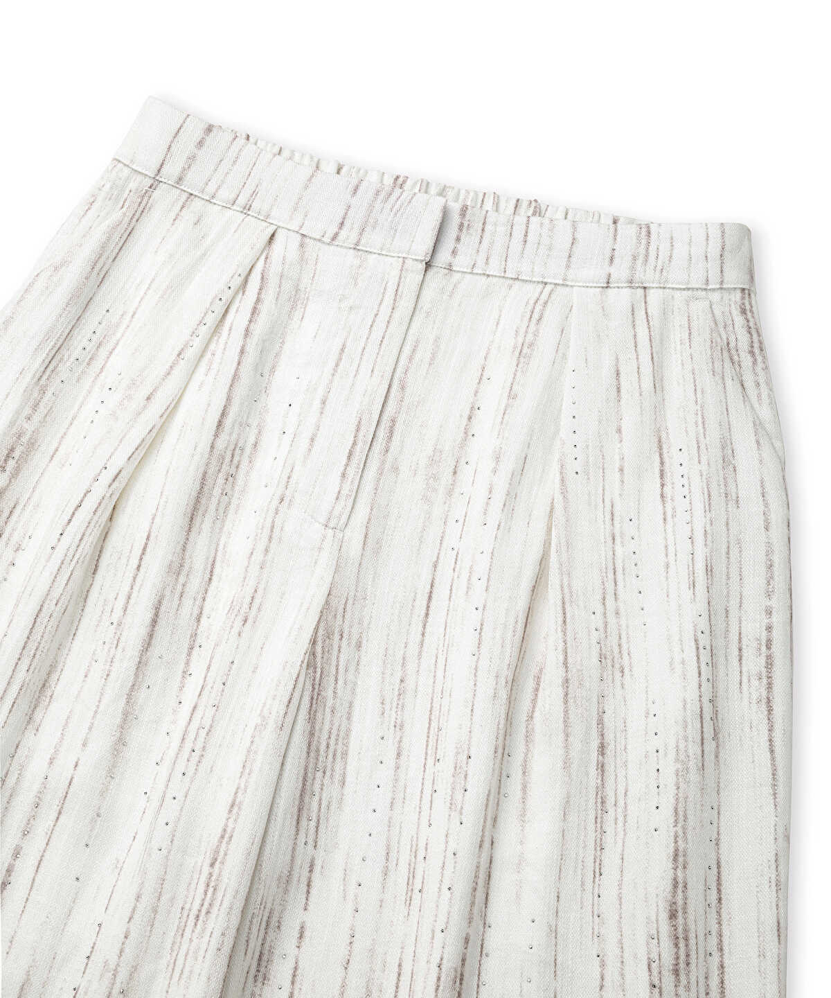 Embellished Wide-Leg Trousers