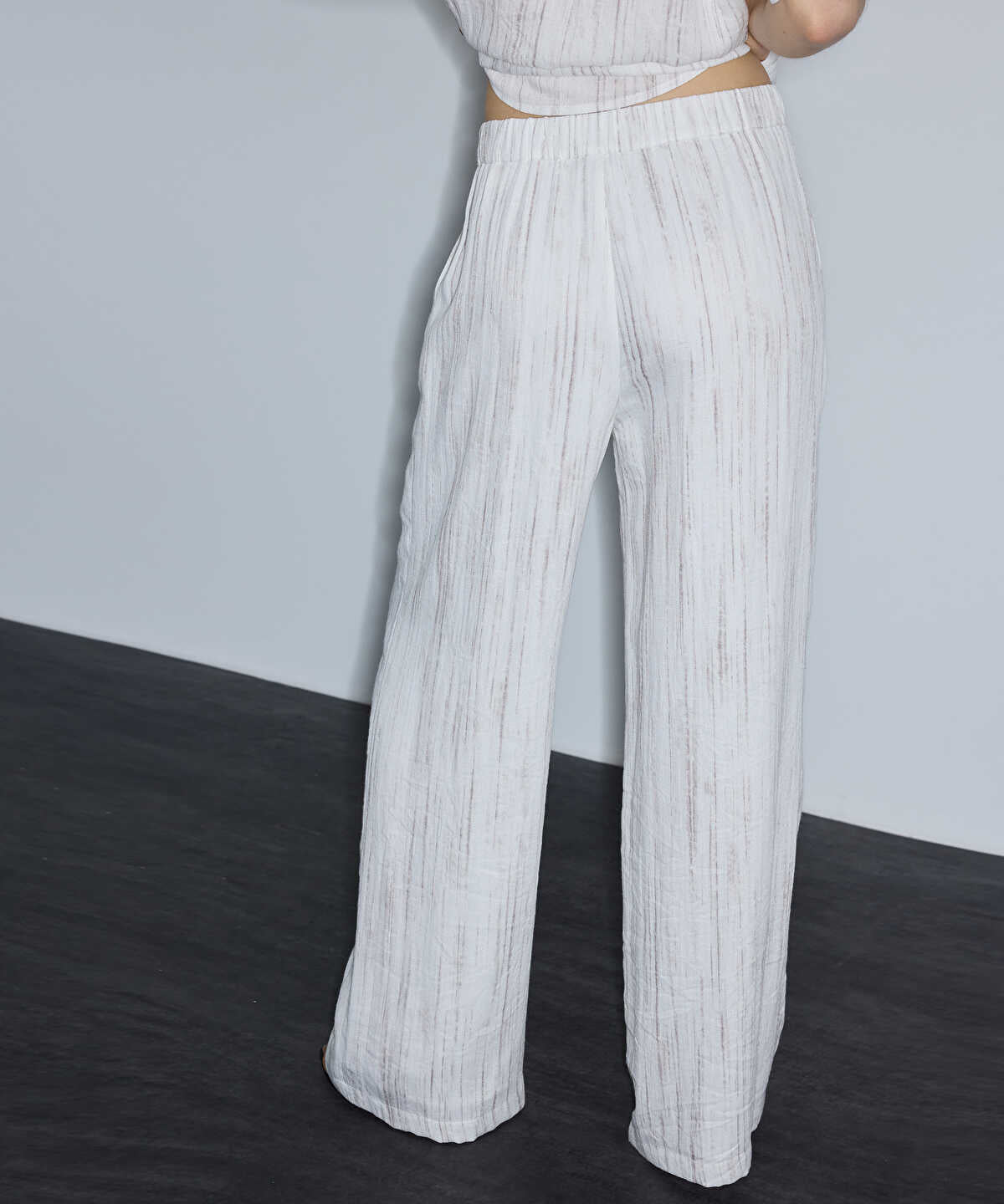 Embellished Wide-Leg Trousers