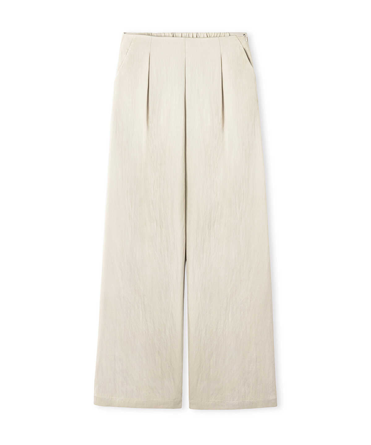 Pleated Wide-Leg Trousers