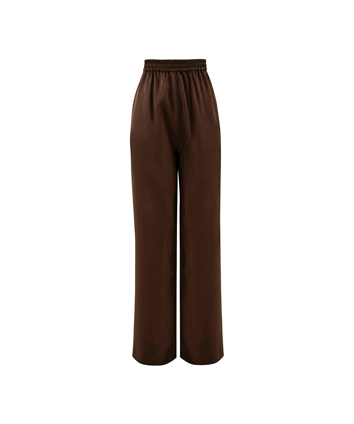 Satin Wide-Leg Trousers