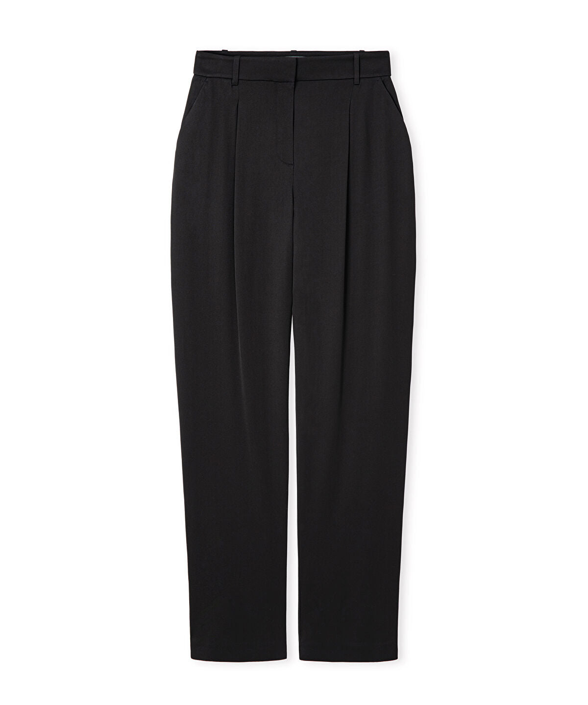 Viscose-Blend Wide-Leg Trousers