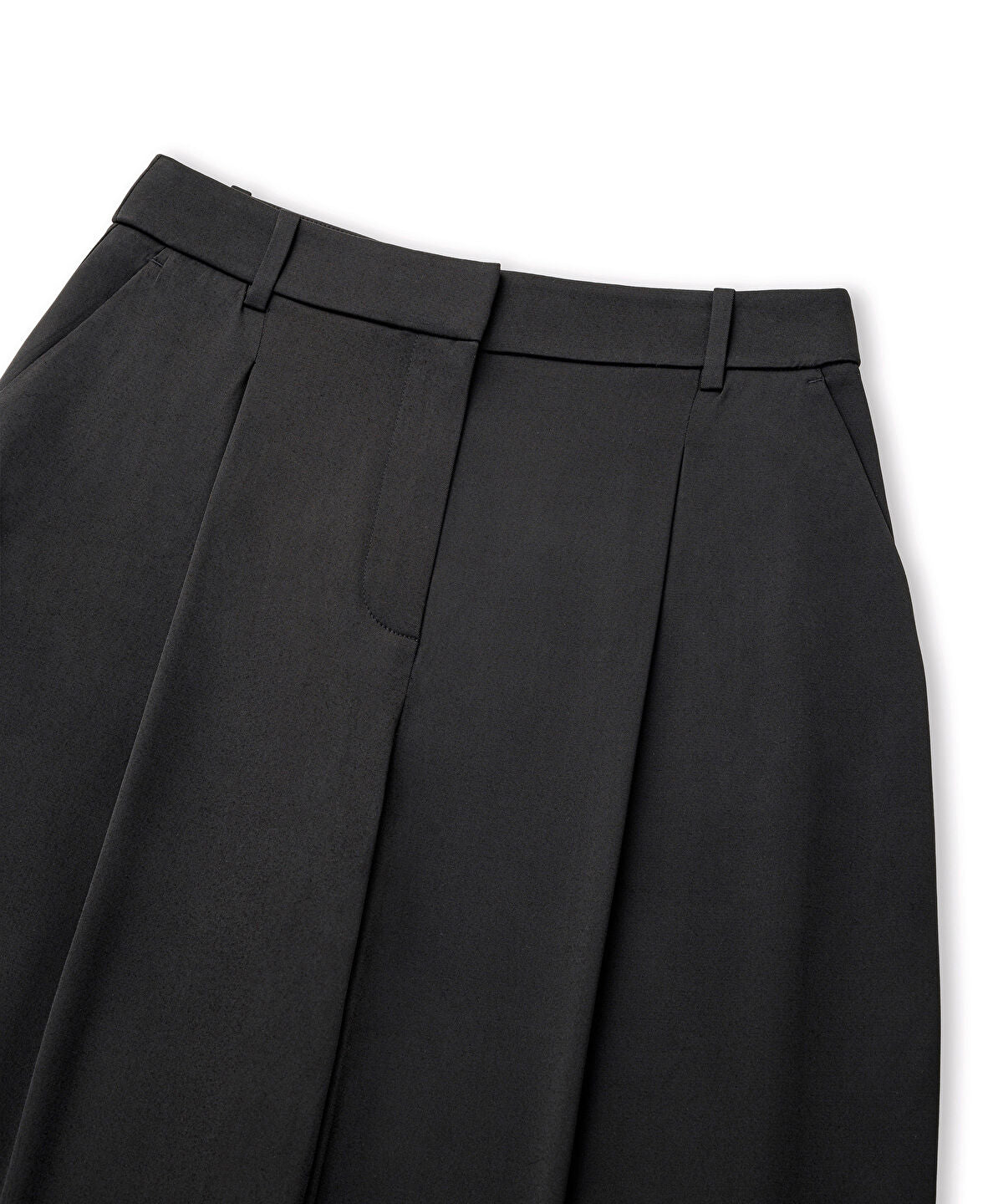 Viscose-Blend Wide-Leg Trousers
