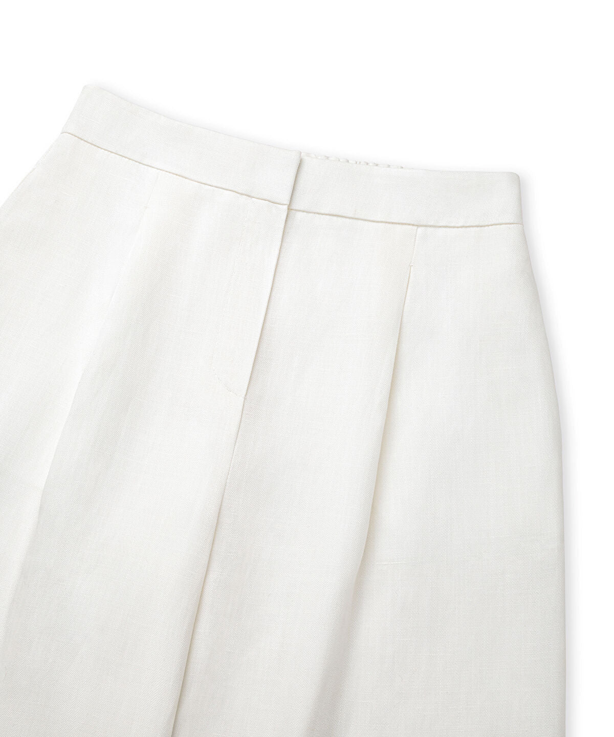 Linen-Blend Wide-Leg Trousers