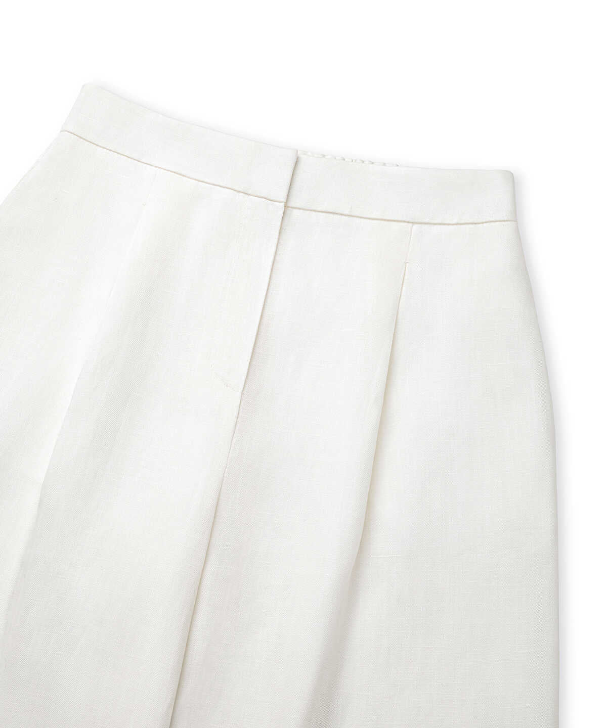 Linen-Blend Wide-Leg Trousers