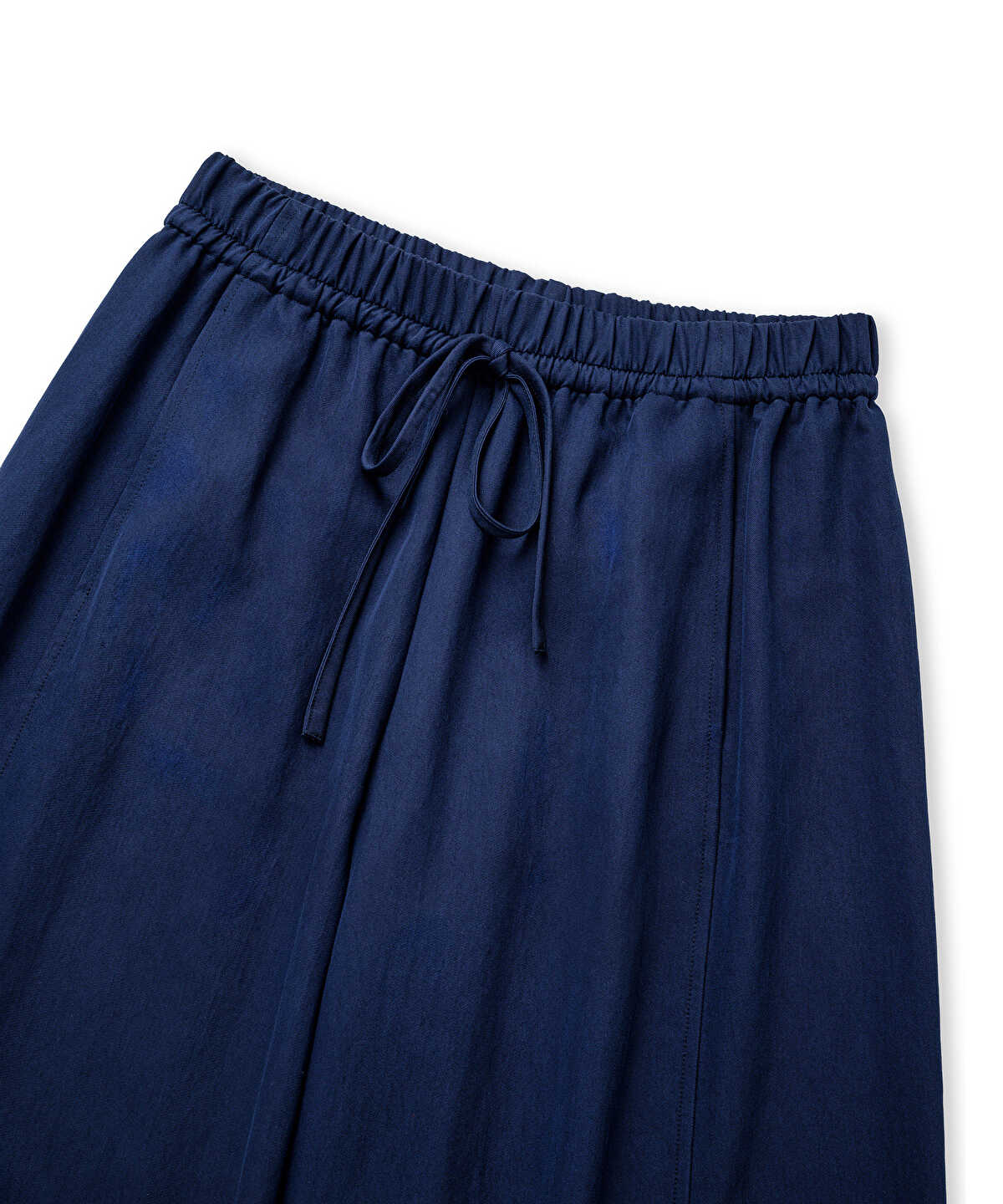 Elastic Waist Wide-Leg Trousers