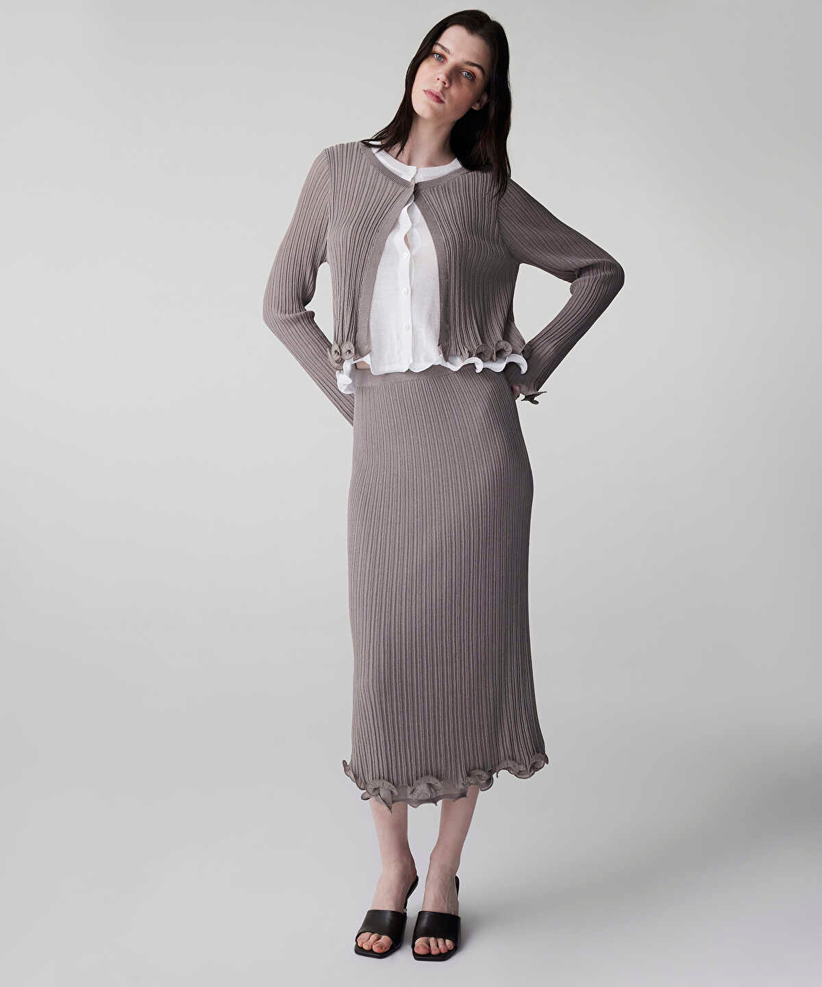 Layered Knit Skirt