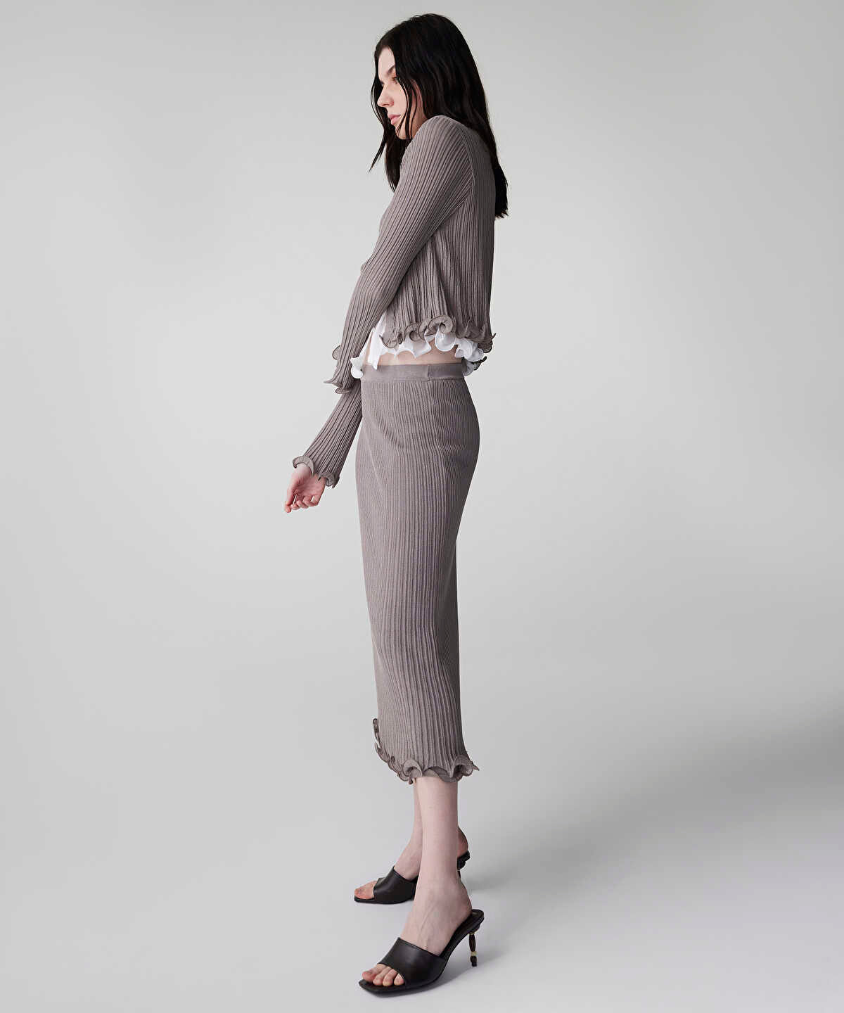 Layered Knit Skirt